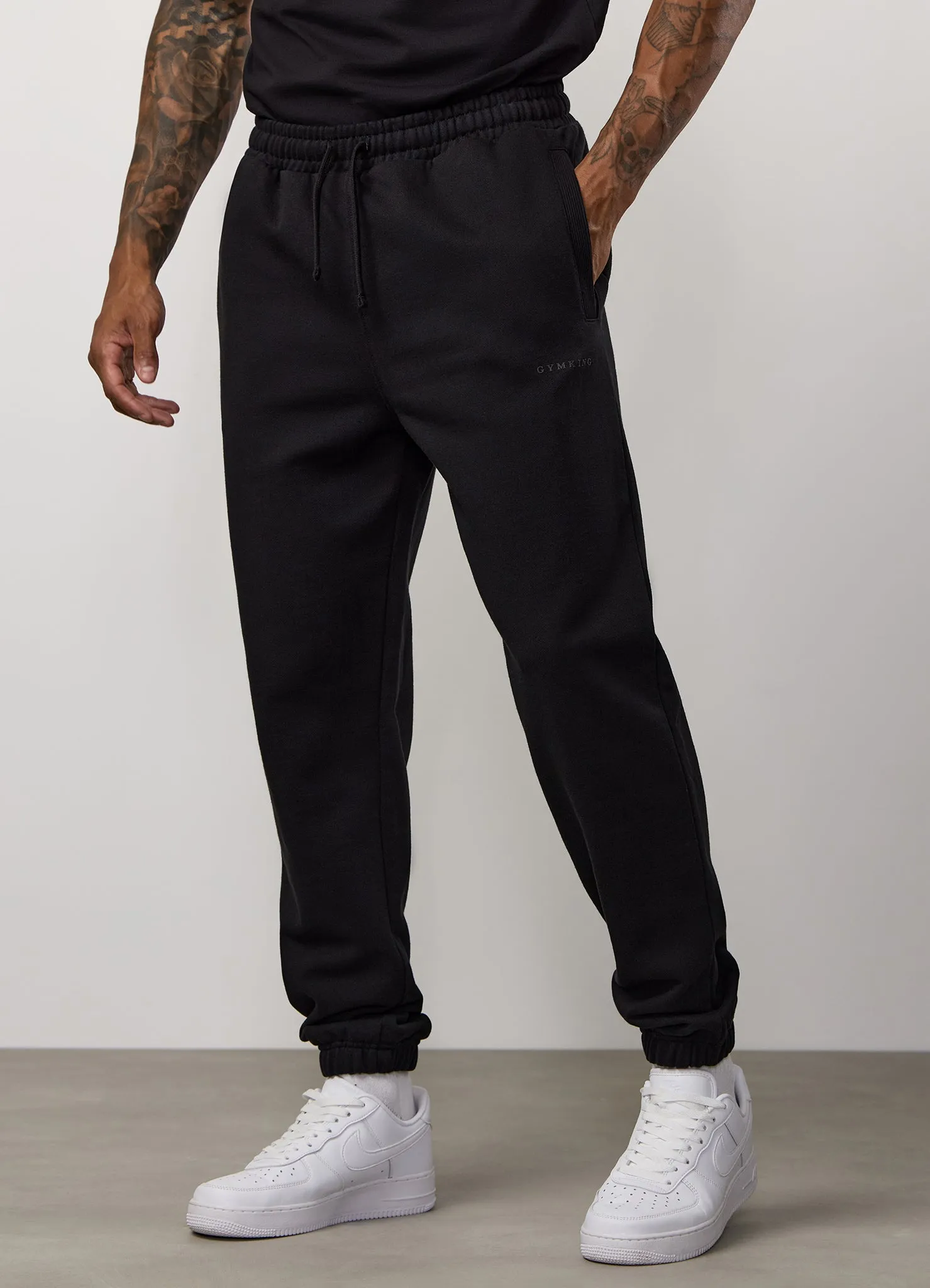 Gym King Linear Loopback Jogger - Black sold by The Gym King