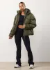 Gym King Cropped Padded Jacket - Iridescent Khaki sold by The Gym King