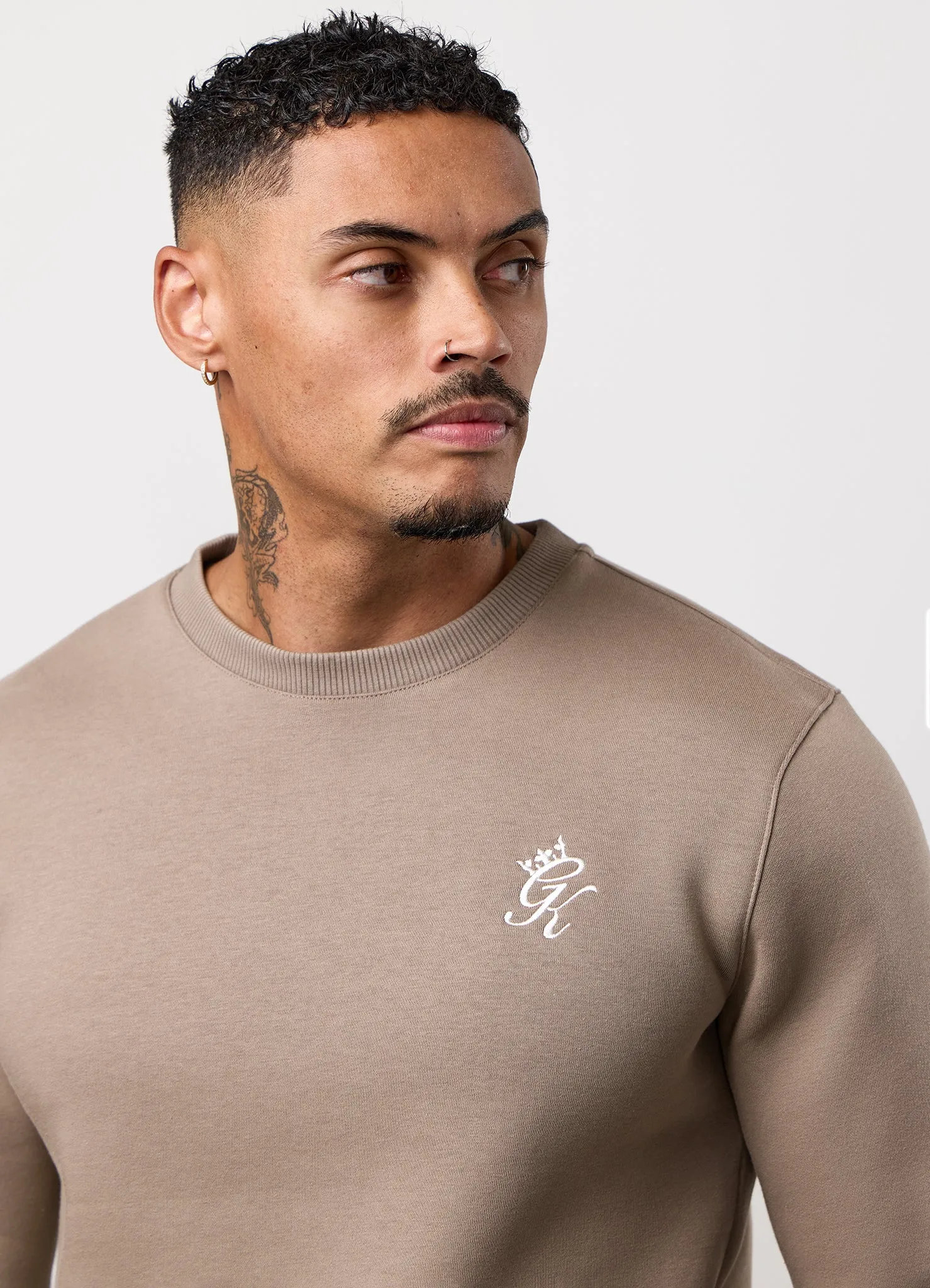 Gym King Fundamental Fleece Crew - Truffle sold by The Gym King product image thumbnail 4