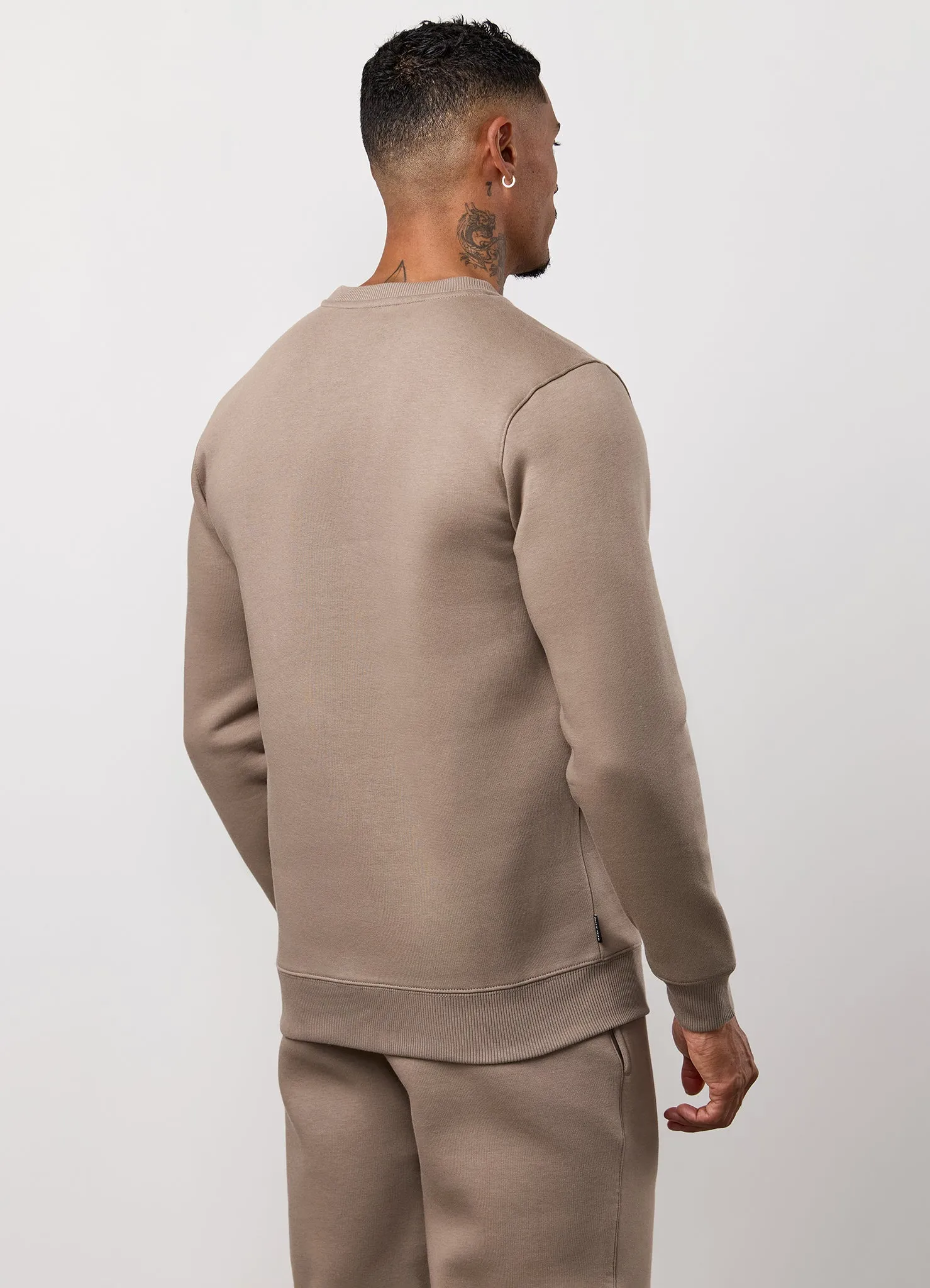 Gym King Fundamental Fleece Crew - Truffle sold by The Gym King product image thumbnail 3