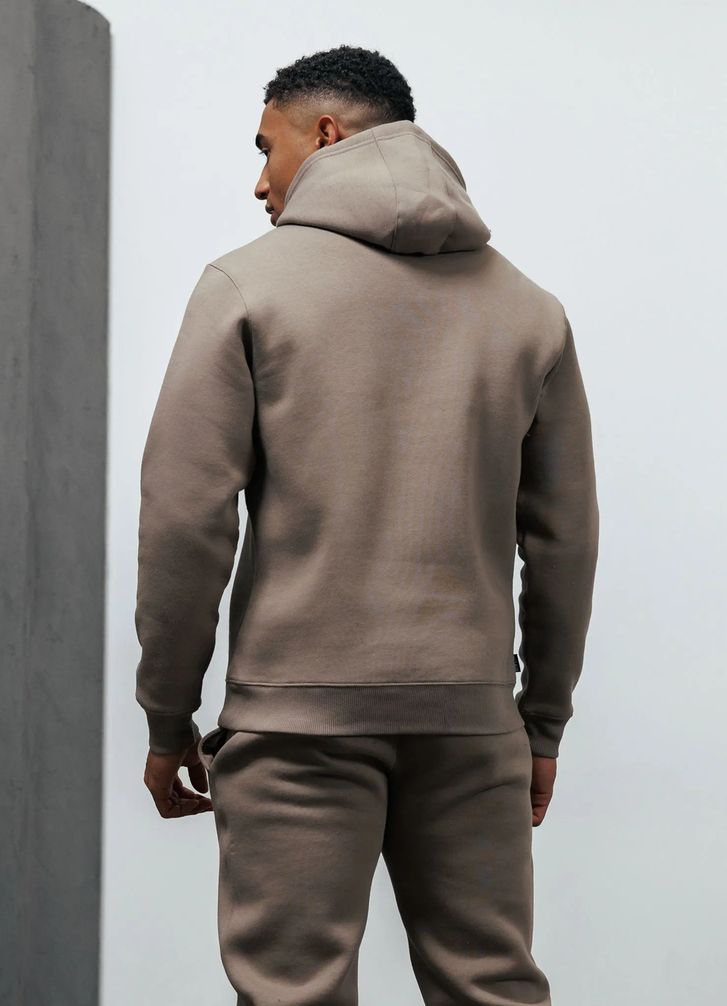 Gym King Fundamental Fleece Hood - Truffle sold by The Gym King product image thumbnail 3