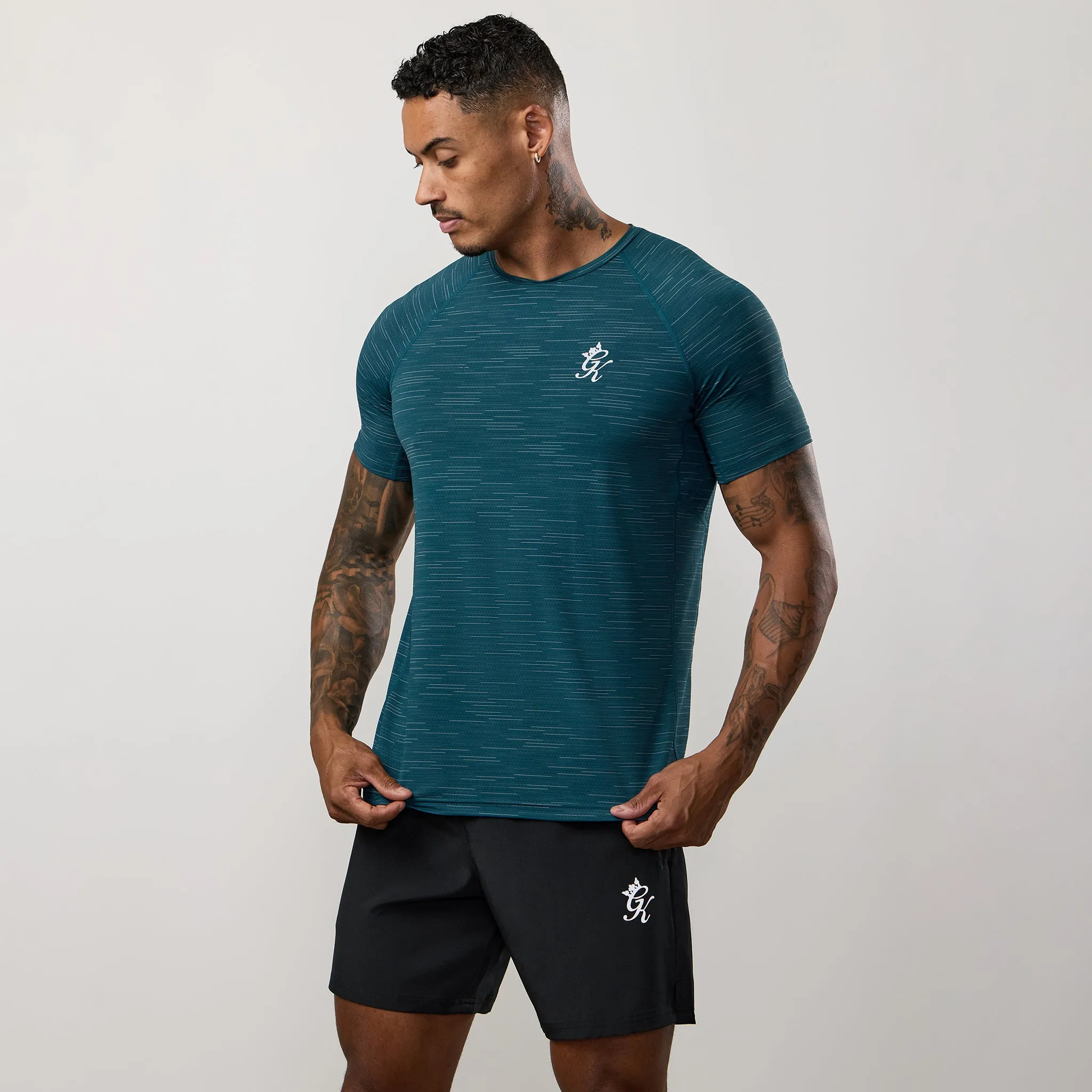 Gym King Energy Grindle Tee - Dark Teal Grindle sold by The Gym King product image thumbnail 2
