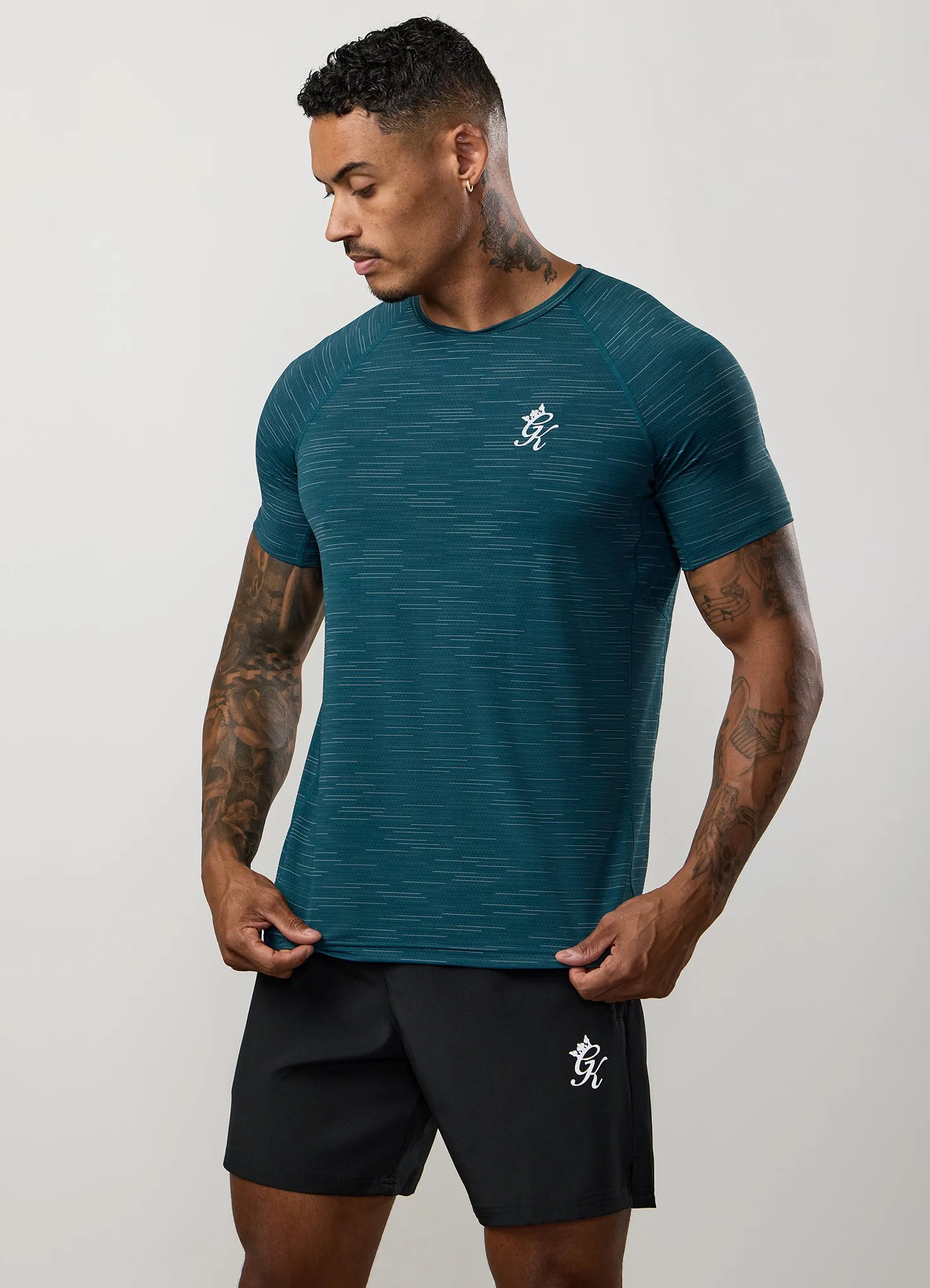 Gym King Energy Grindle Tee - Dark Teal Grindle sold by The Gym King