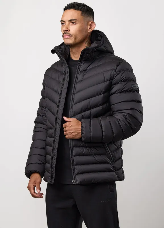 Gym King Endurance Puffer Jacket - Black sold by The Gym King