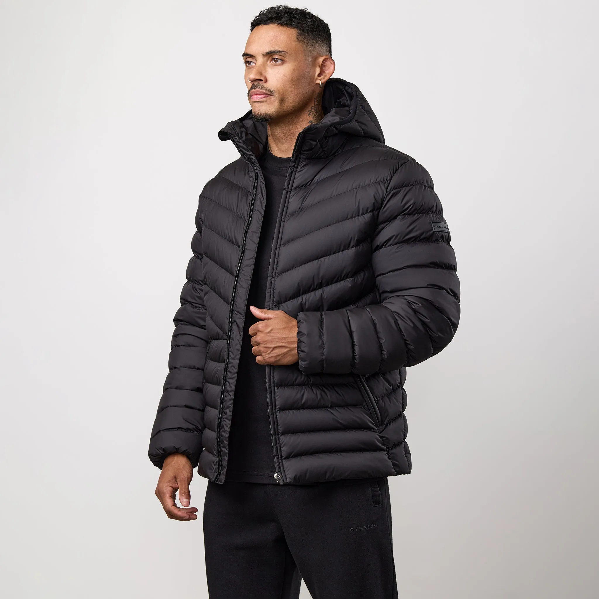 Gym King Endurance Puffer Jacket - Black sold by The Gym King product image thumbnail 2