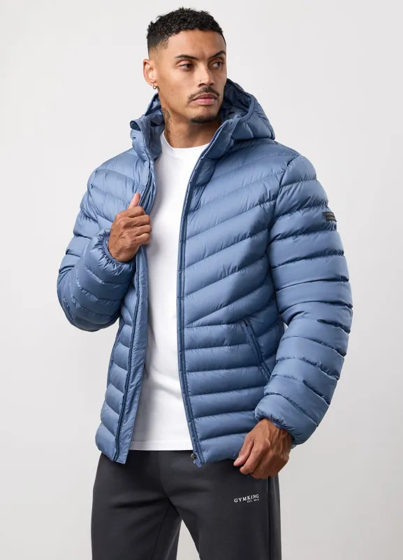 Gym King Endurance Puffer Jacket - Slate Blue sold by The Gym King