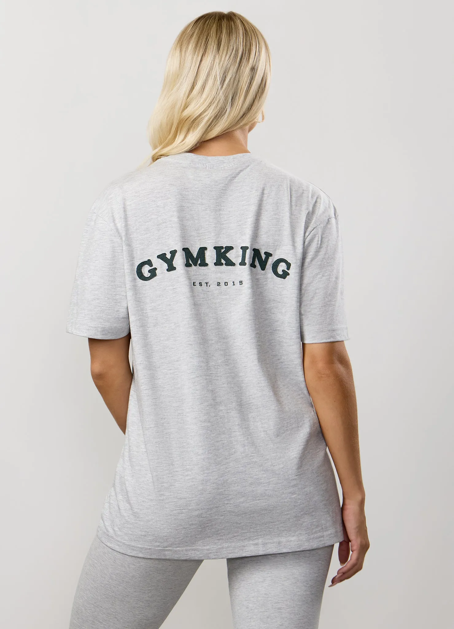 Gym King Compose Cotton BF Tee - Snow Marl sold by The Gym King product image thumbnail 4