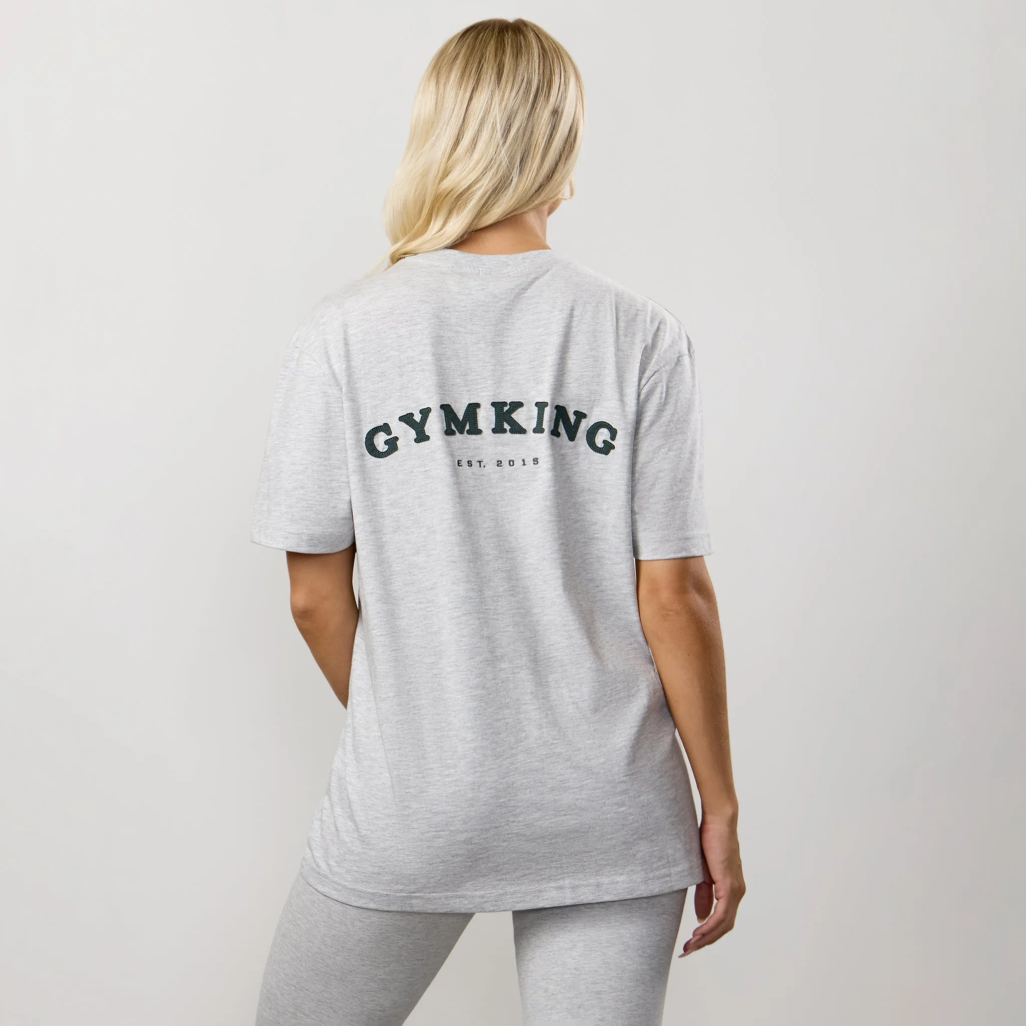 Gym King Compose Cotton BF Tee - Snow Marl sold by The Gym King product image thumbnail 2