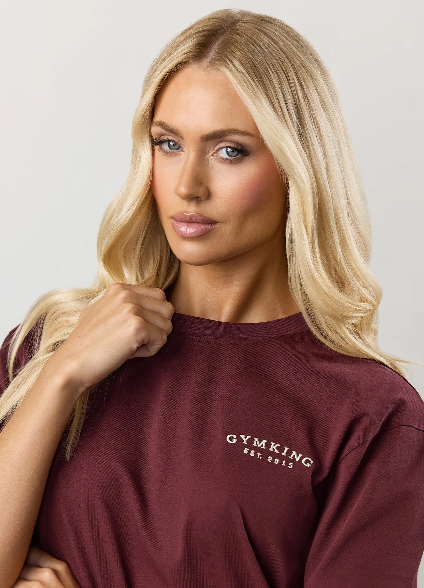Gym King Compose Cotton BF Tee - Deep Cherry sold by The Gym King product image thumbnail 4