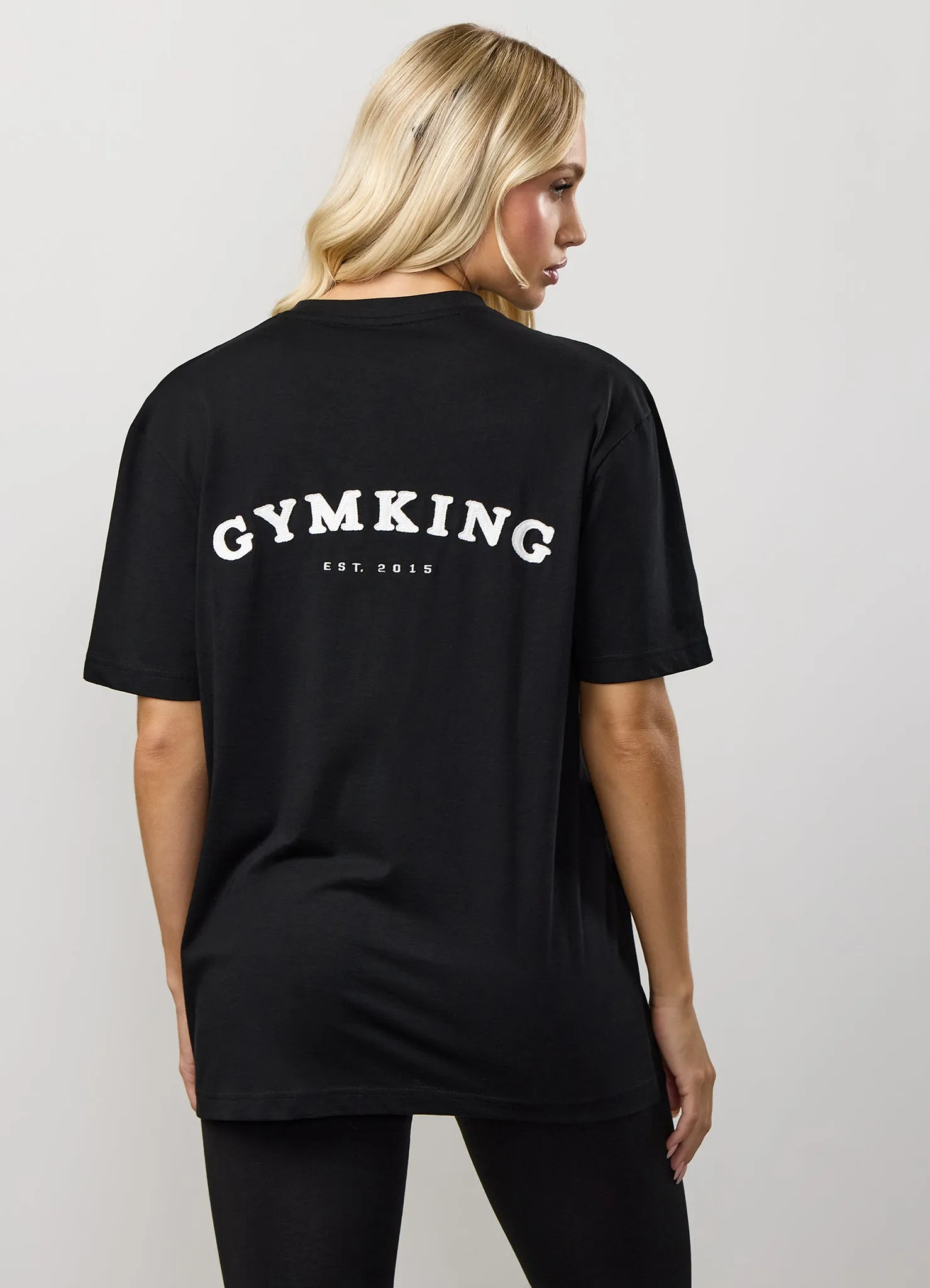 Gym King Compose Cotton BF Tee - Black sold by The Gym King product image thumbnail 4