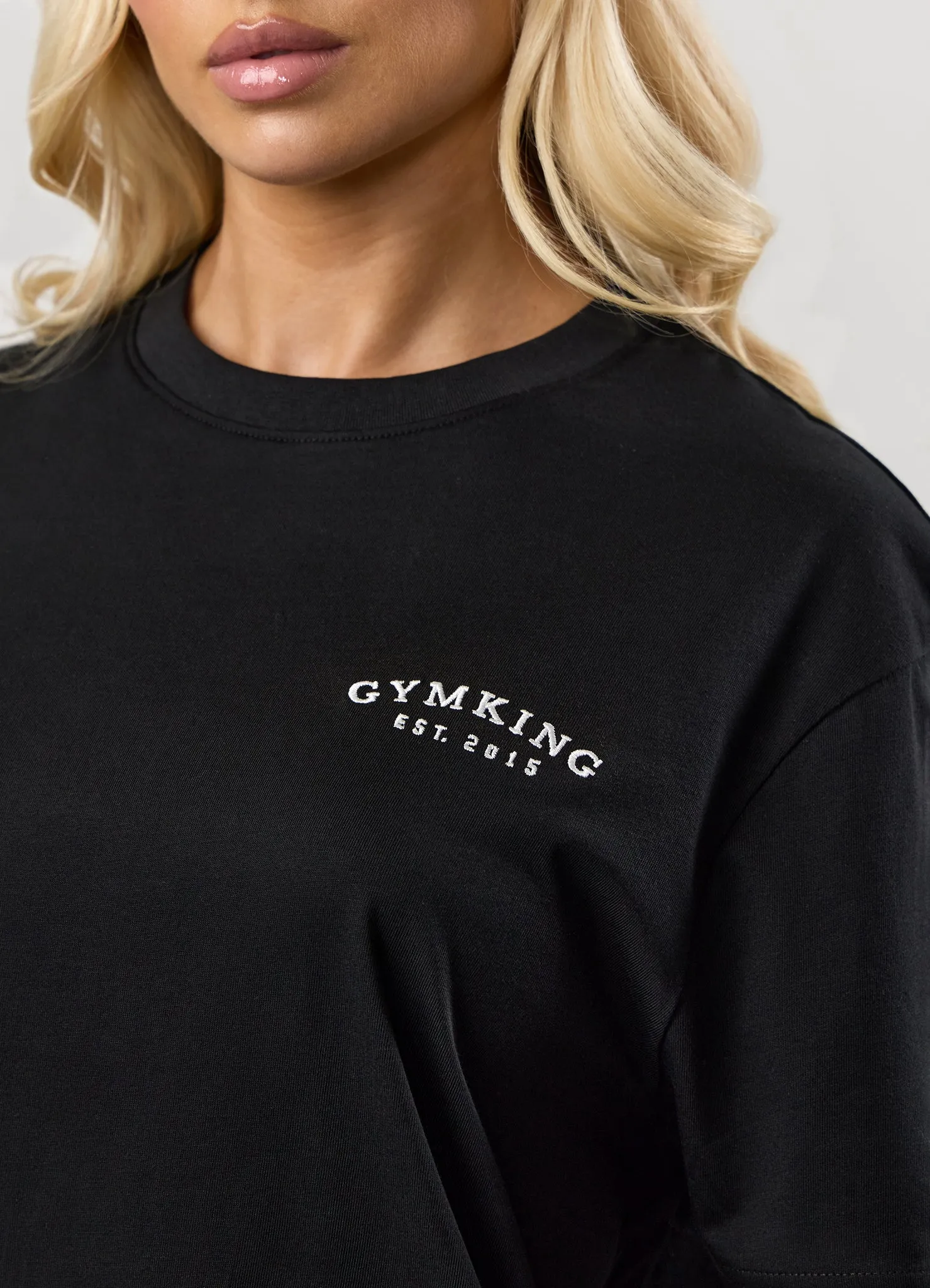 Gym King Compose Cotton BF Tee - Black sold by The Gym King product image thumbnail 5