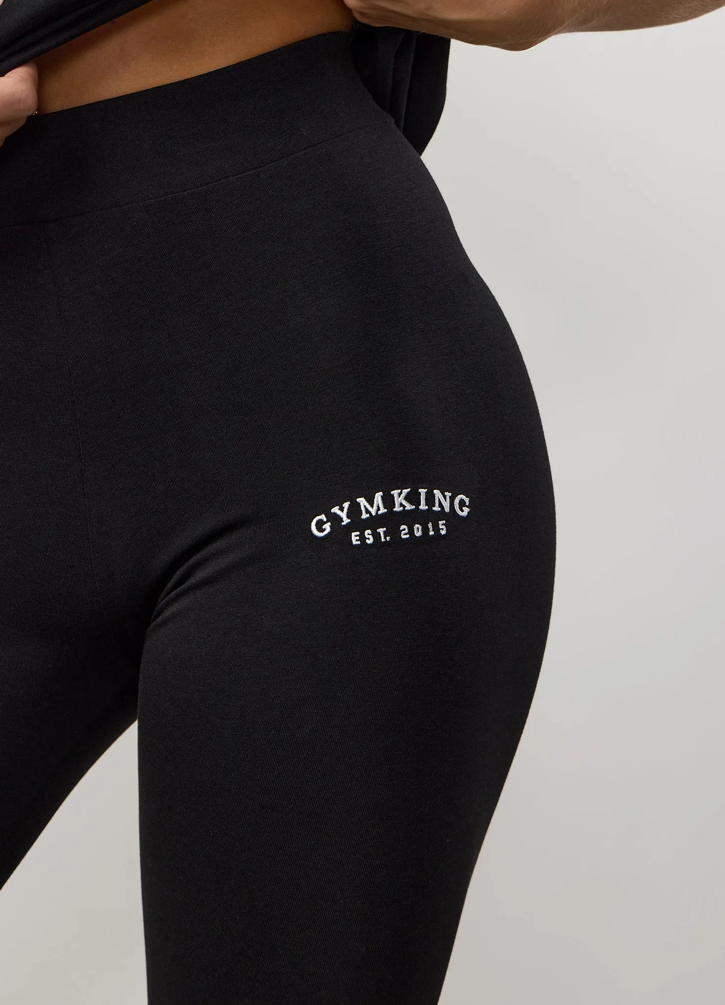 Gym King Compose Cotton Jersey Legging - Black sold by The Gym King product image thumbnail 4