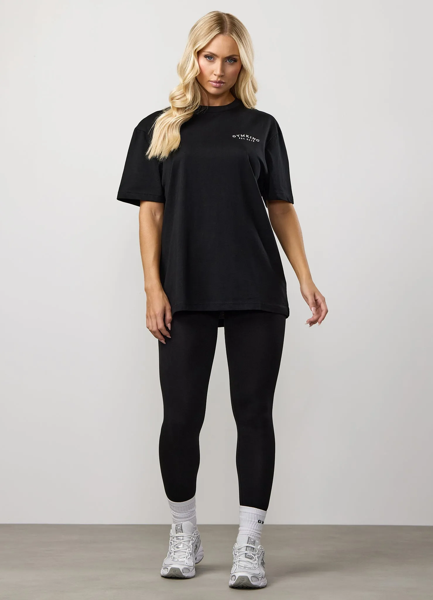 Gym King Compose Cotton Jersey Legging - Black sold by The Gym King product image thumbnail 5