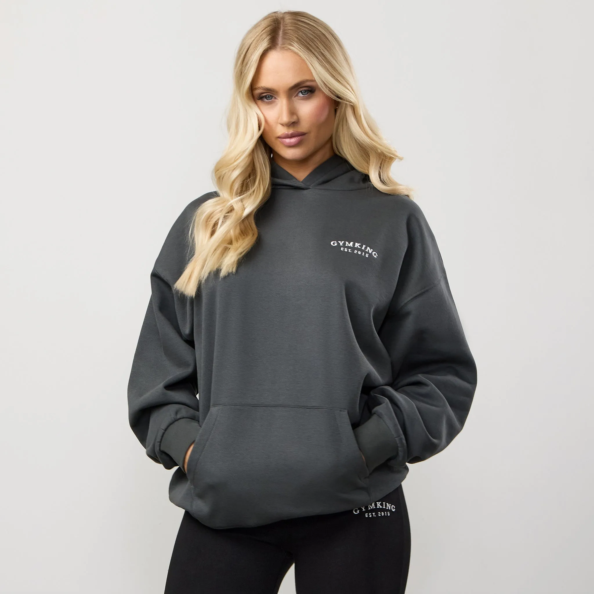 Gym King Compose Fleece Oversized Hood - Green Smoke sold by The Gym King product image thumbnail 2