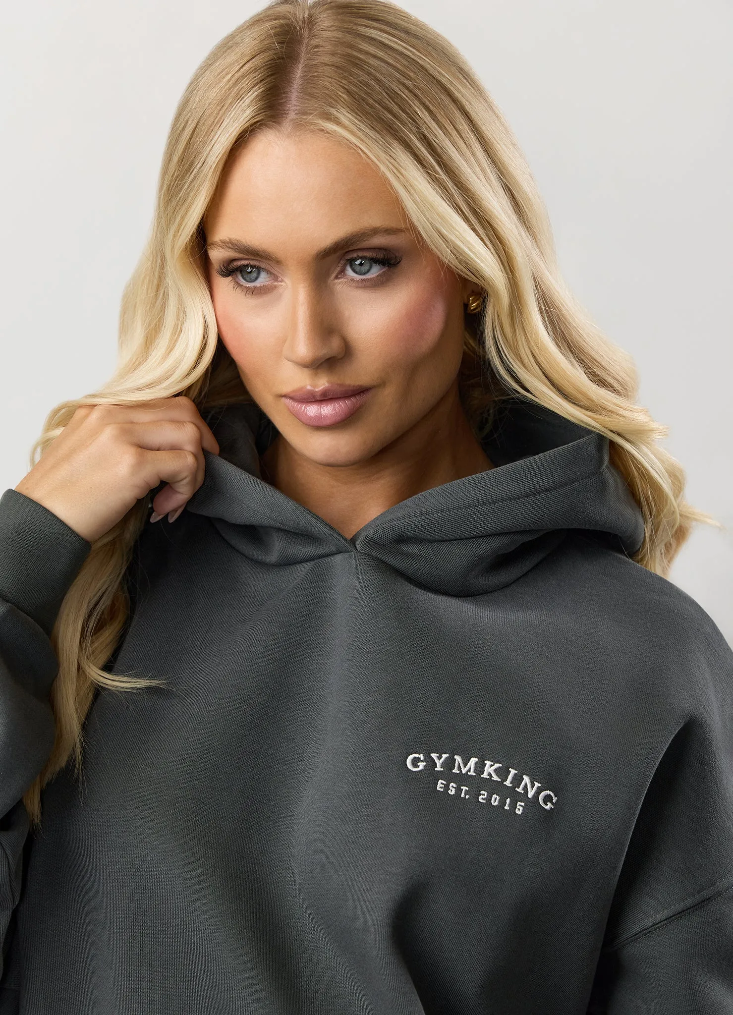 Gym King Compose Fleece Oversized Hood - Green Smoke sold by The Gym King product image thumbnail 4