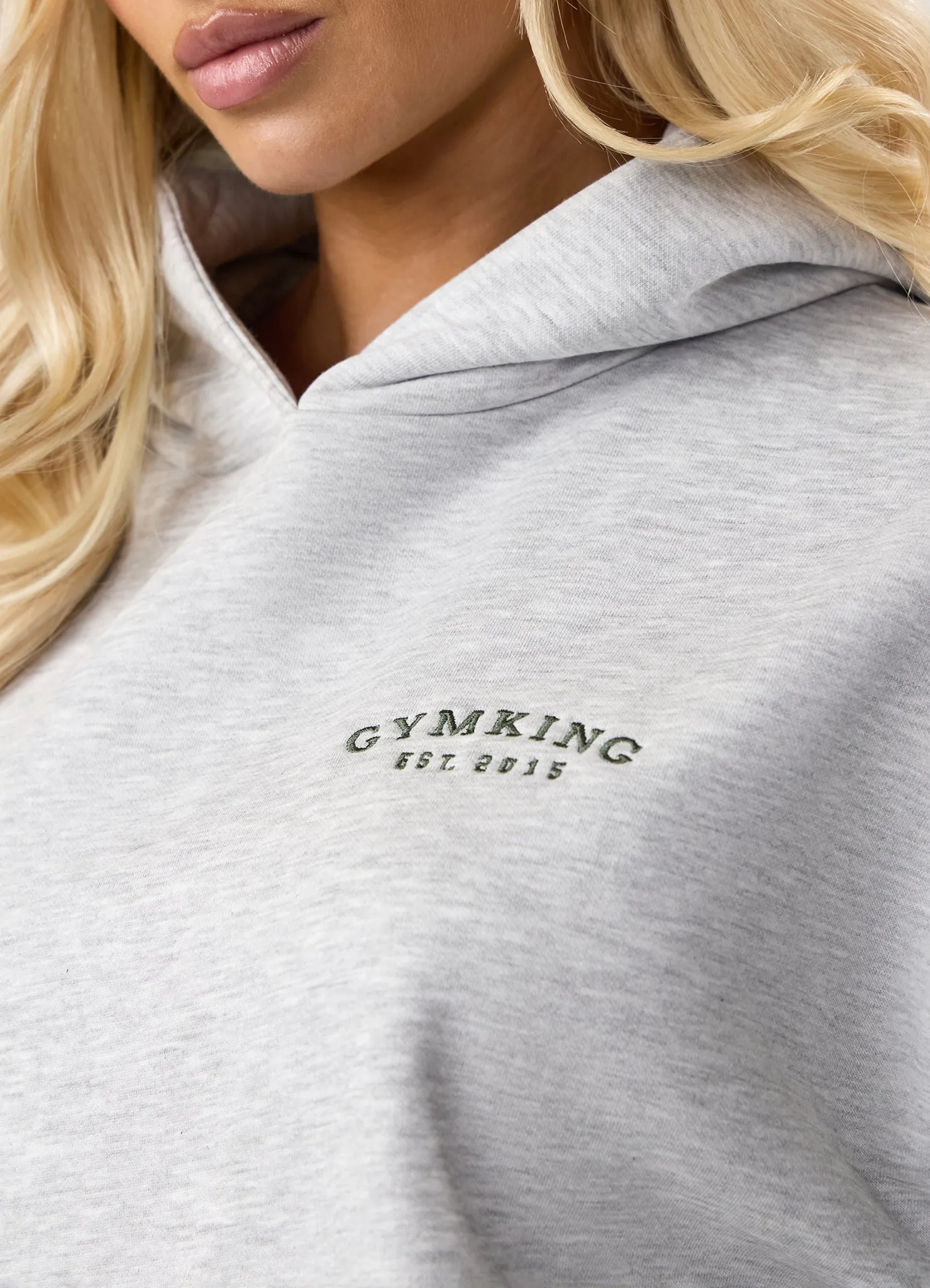 Gym King Compose Fleece Oversized Hood - Snow Marl sold by The Gym King product image thumbnail 5