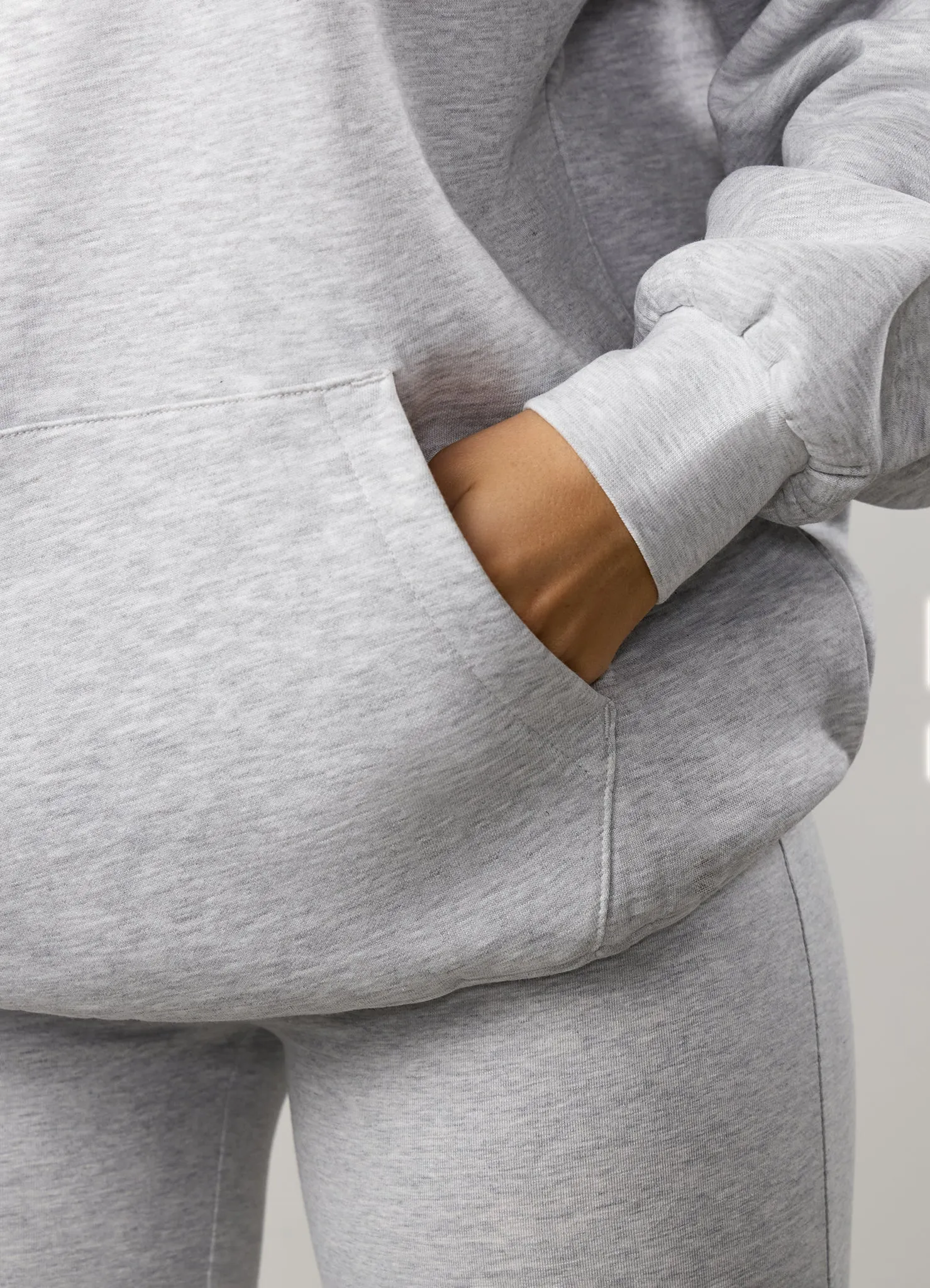 Gym King Compose Fleece Oversized Hood - Snow Marl sold by The Gym King product image thumbnail 4