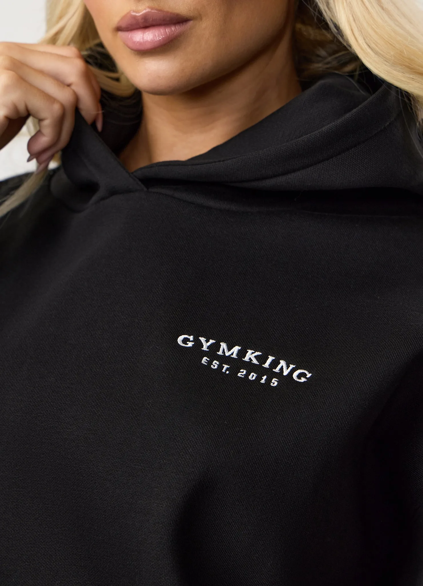 Gym King Compose Fleece Oversized Hood - Black sold by The Gym King product image thumbnail 4