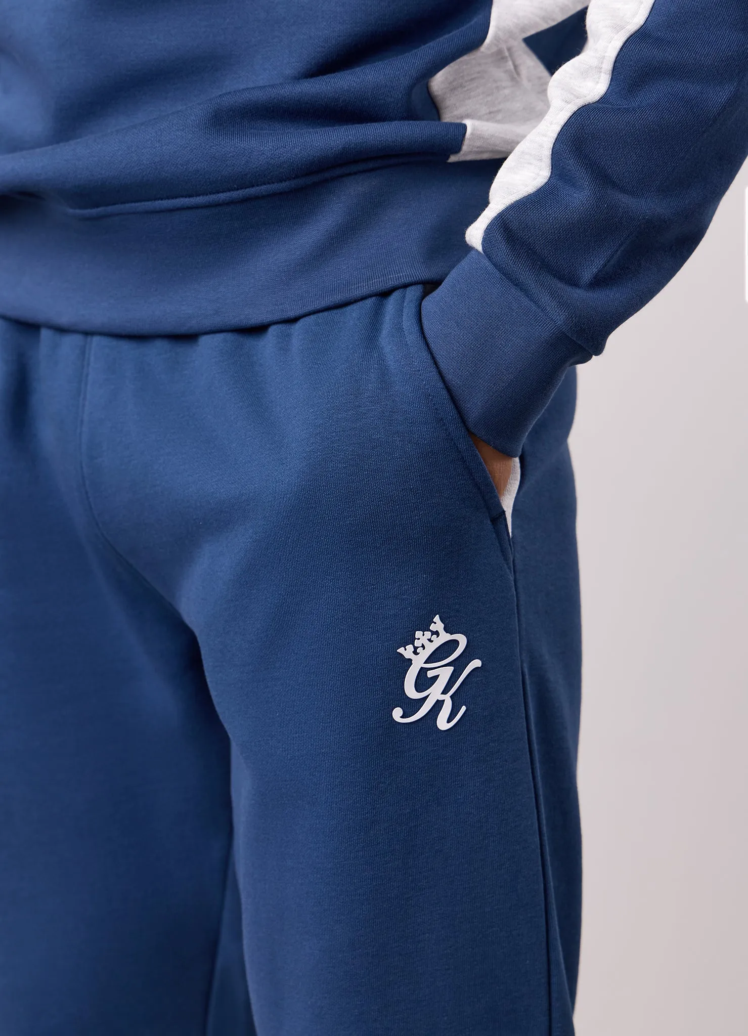 Gym King Contrast Panel Jogger - Moonlight Blue/Snow Marl sold by The Gym King product image thumbnail 4