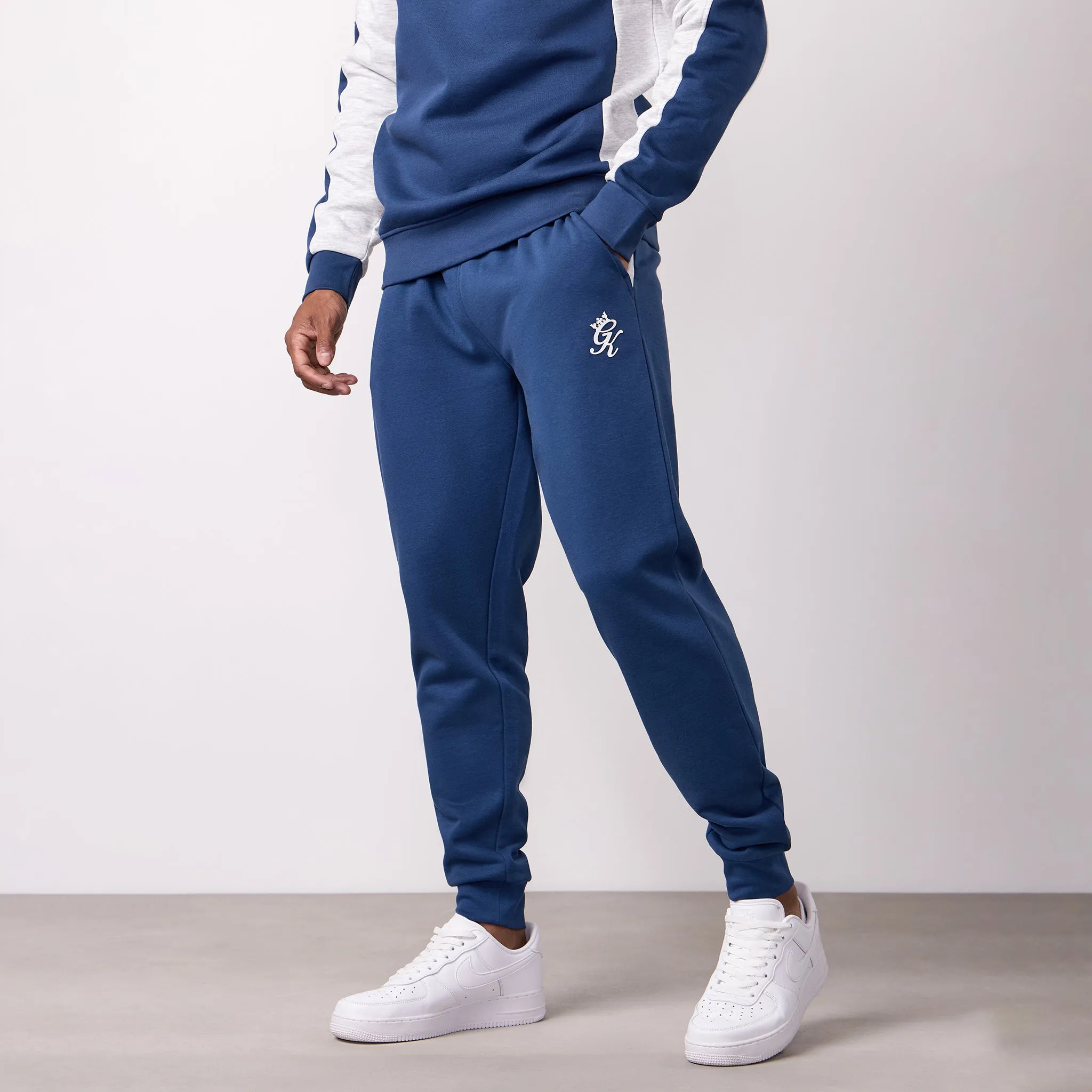 Gym King Contrast Panel Jogger - Moonlight Blue/Snow Marl sold by The Gym King product image thumbnail 2