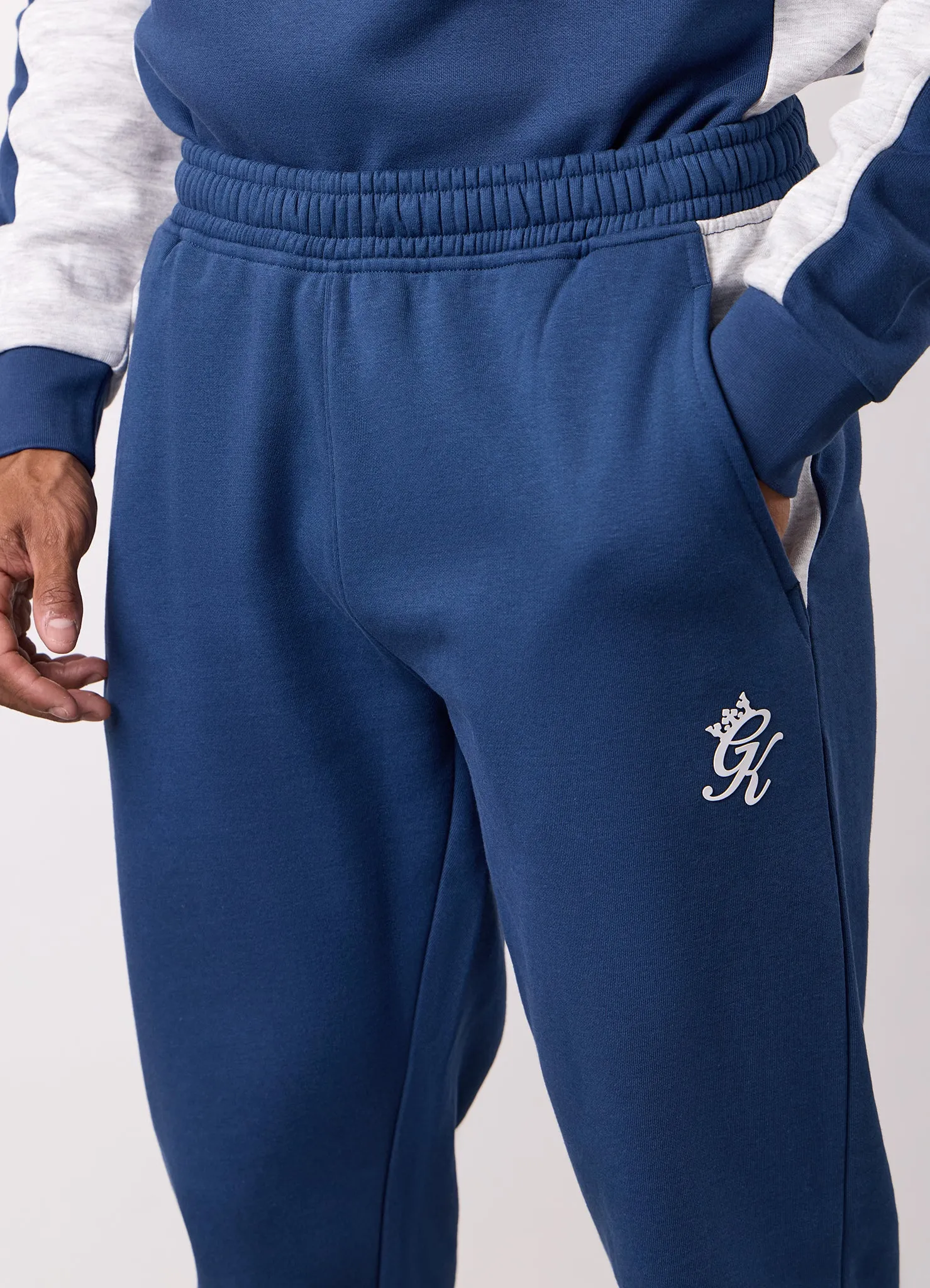 Gym King Contrast Panel Jogger - Moonlight Blue/Snow Marl sold by The Gym King product image thumbnail 5