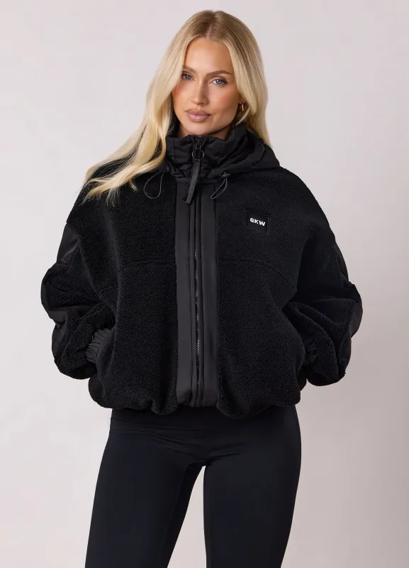 Gym King Borg/Woven Jacket - Black sold by The Gym King