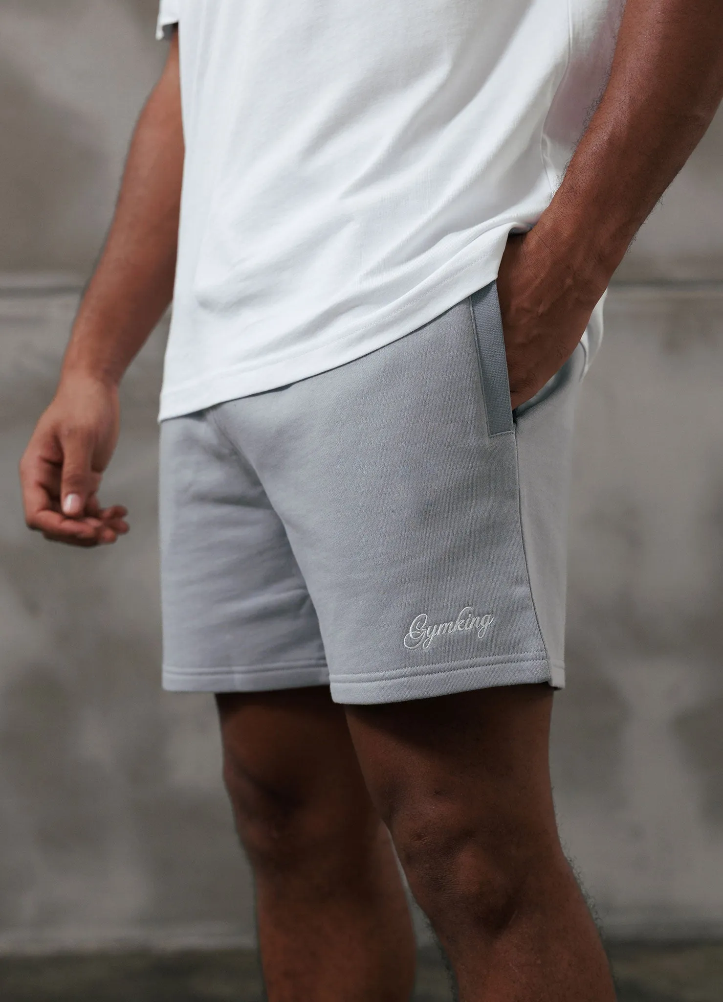 Gym King Script Relaxed Fit Short - Urban Grey sold by The Gym King