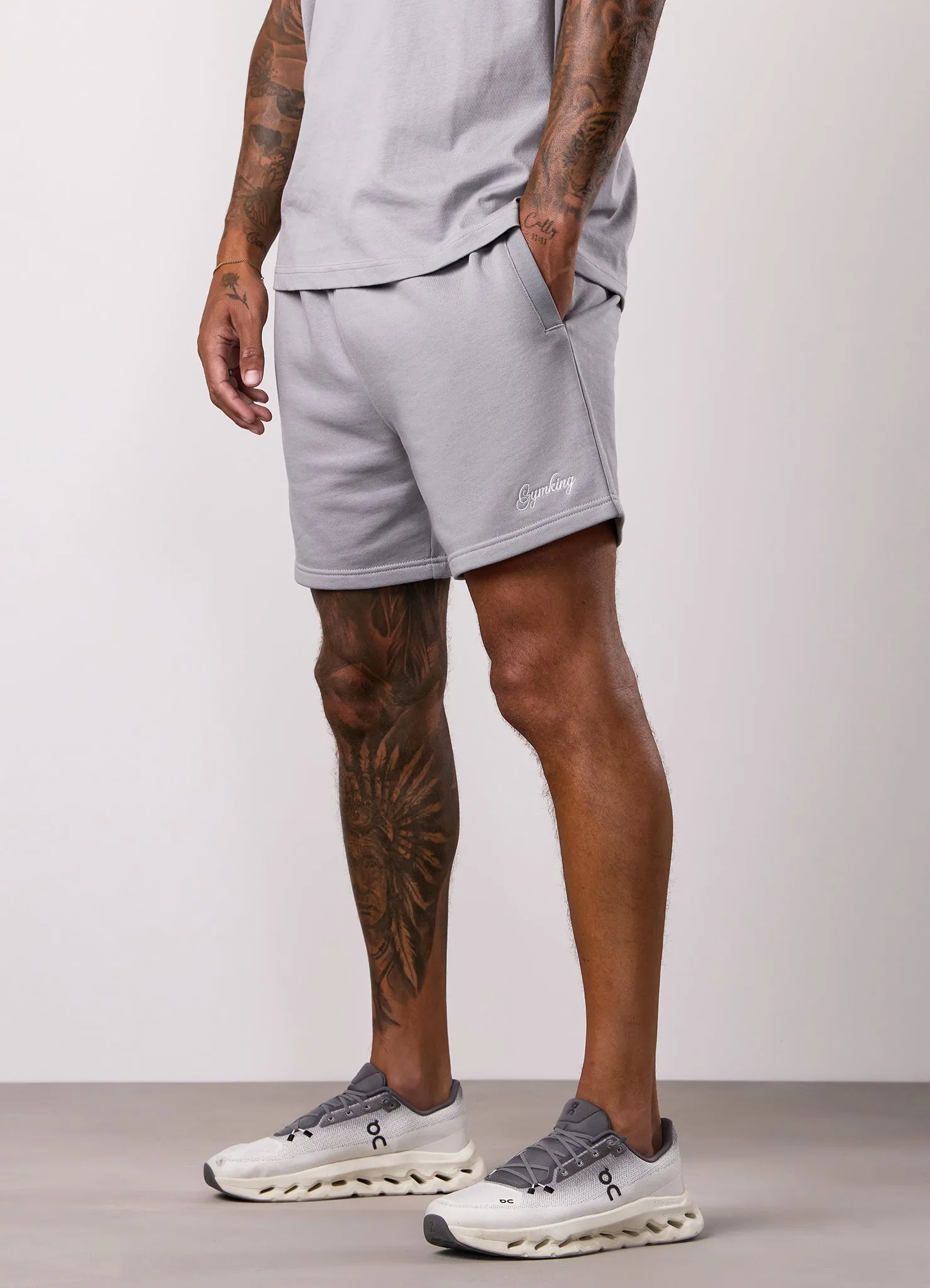 Gym King Script Relaxed Fit Short - Urban Grey sold by The Gym King product image thumbnail 5
