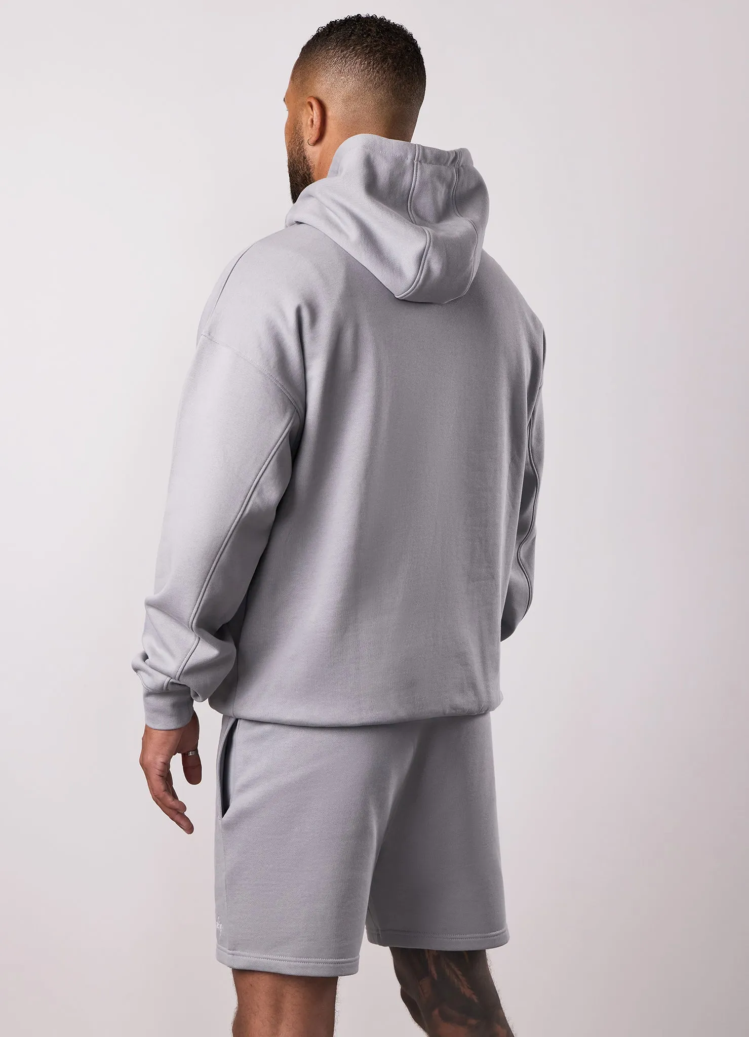 Gym King Script Relaxed Fit Hood - Urban Grey sold by The Gym King product image thumbnail 5