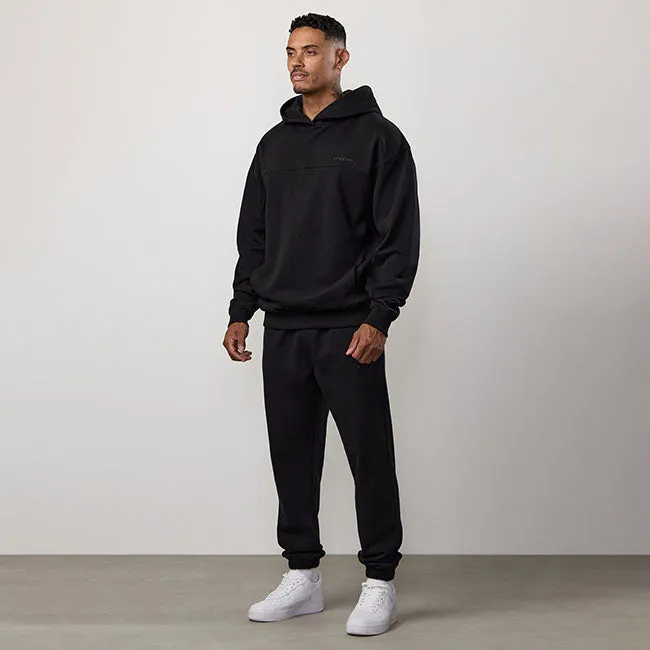 Gym King Linear Loopback Hood Tracksuit - Black sold by The Gym King product image thumbnail 2