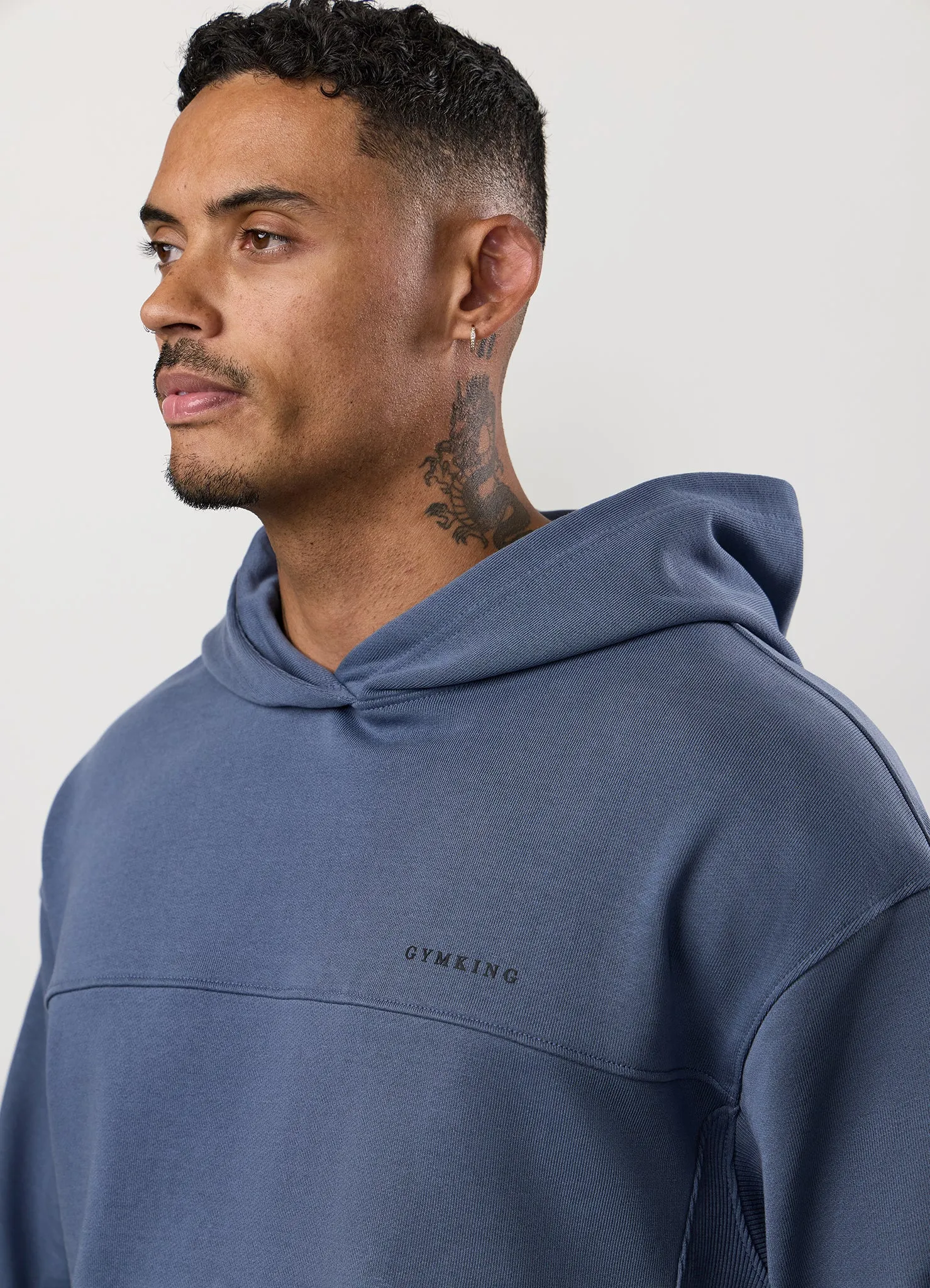 Gym King Linear Loopback Hood Tracksuit - Deep Sea Blue sold by The Gym King product image thumbnail 5