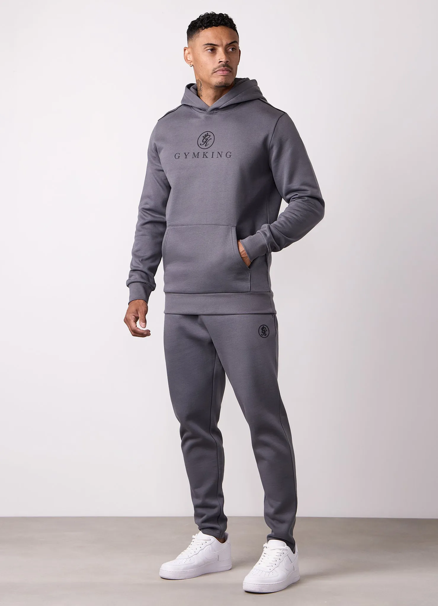 Gym King Pro V2 Hood Tracksuit - Gunmetal Grey sold by The Gym King