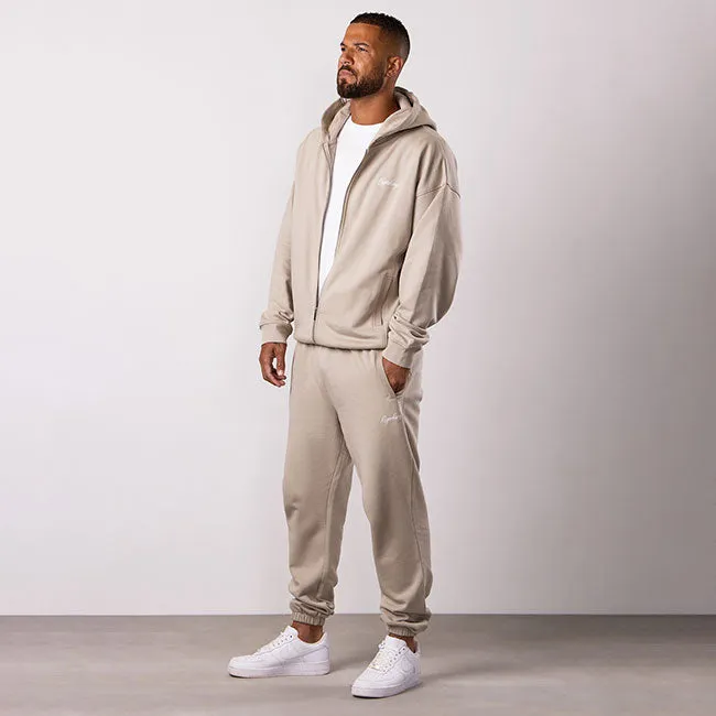 Gym King Script Relaxed Fit Hood Tracksuit - Light Sand sold by The Gym King product image thumbnail 2