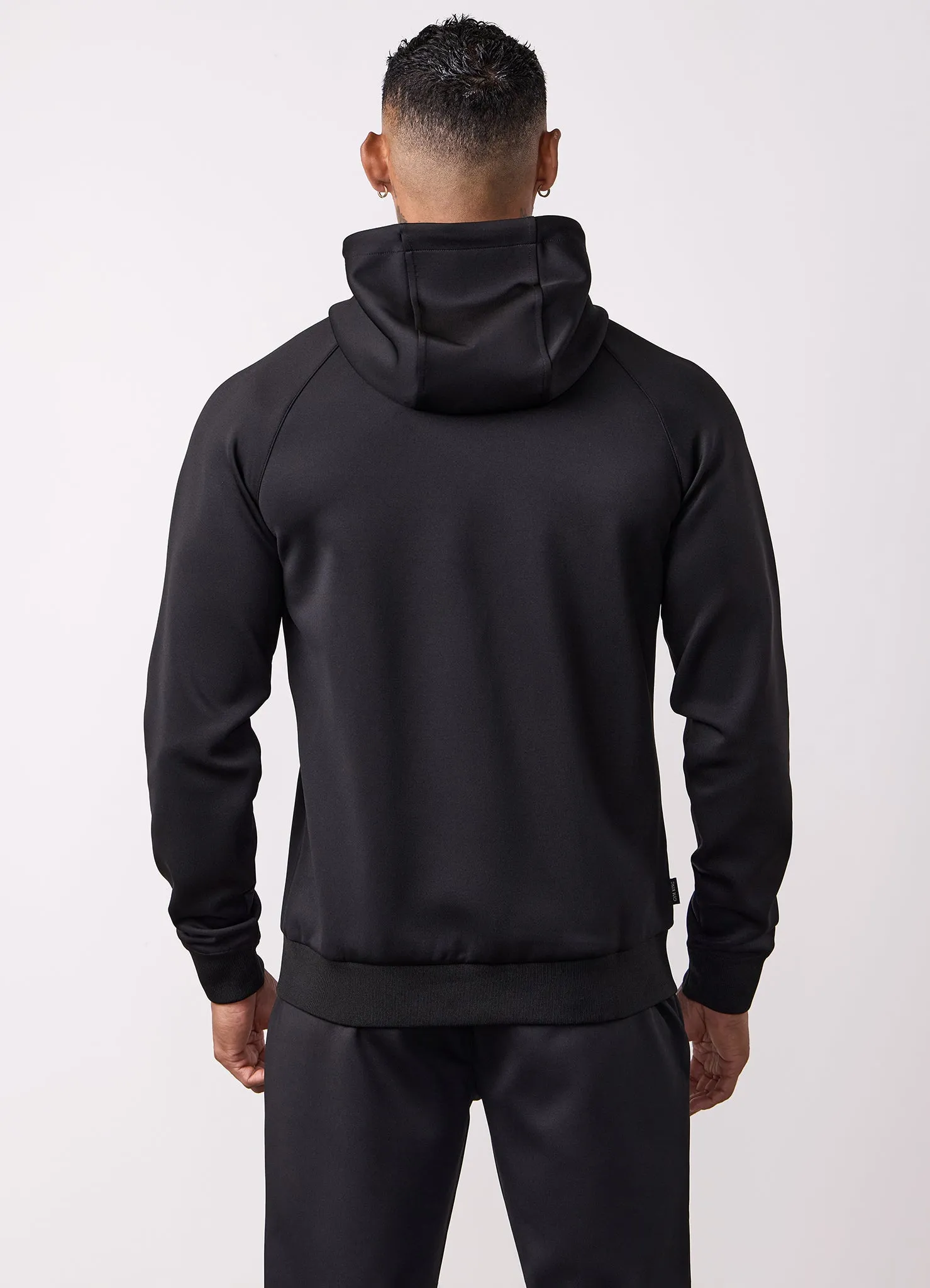 Gym King Poly Full Zip Hood Tracksuit - Black sold by The Gym King product image thumbnail 4