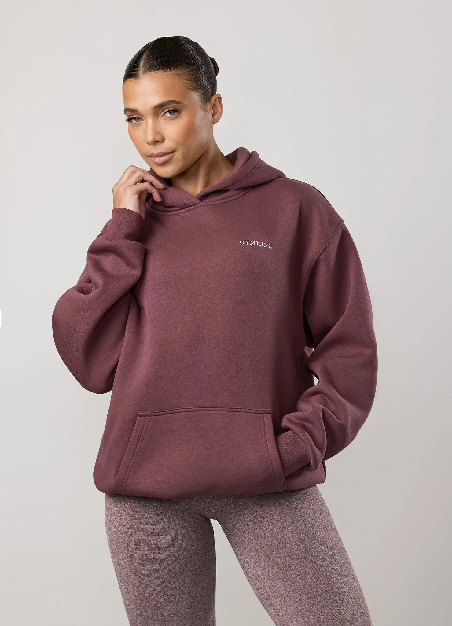 Gym King 365 Relaxed Fit Hood Tracksuit - Grape sold by The Gym King product image thumbnail 4