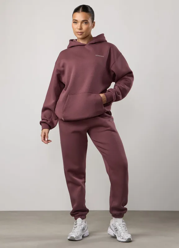Gym King 365 Relaxed Fit Hood Tracksuit - Grape sold by The Gym King