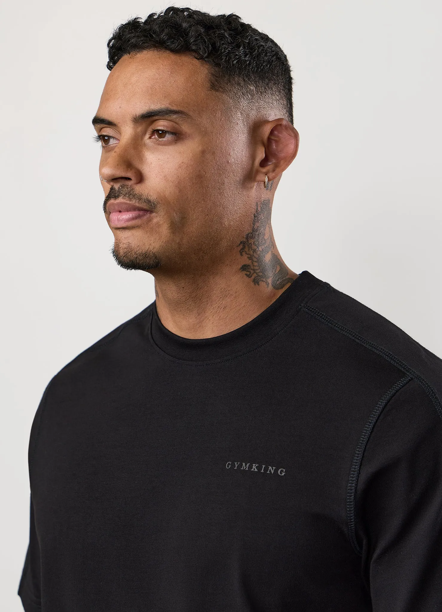Gym King Linear Jersey Tee - Black sold by The Gym King product image thumbnail 4