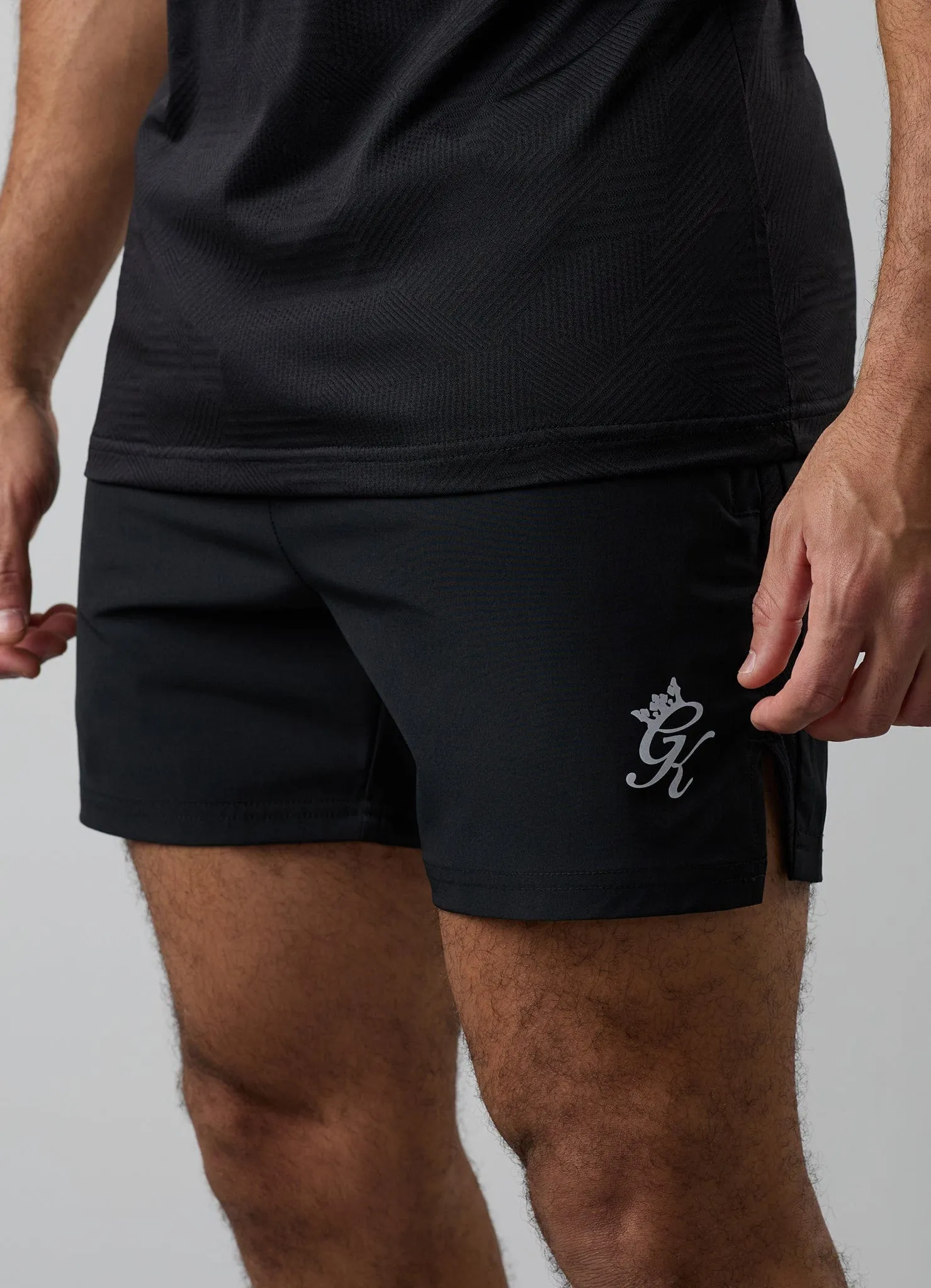 Gym King Geometric Knit 5" Short - Black sold by The Gym King product image thumbnail 4
