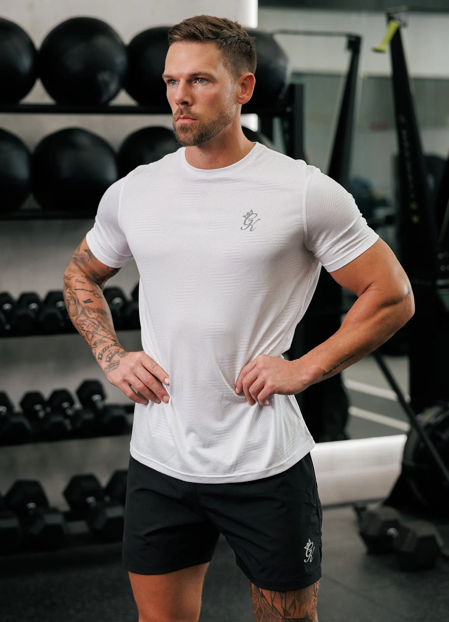 Gym King Geometric Knit 5" Short - Black sold by The Gym King product image thumbnail 3