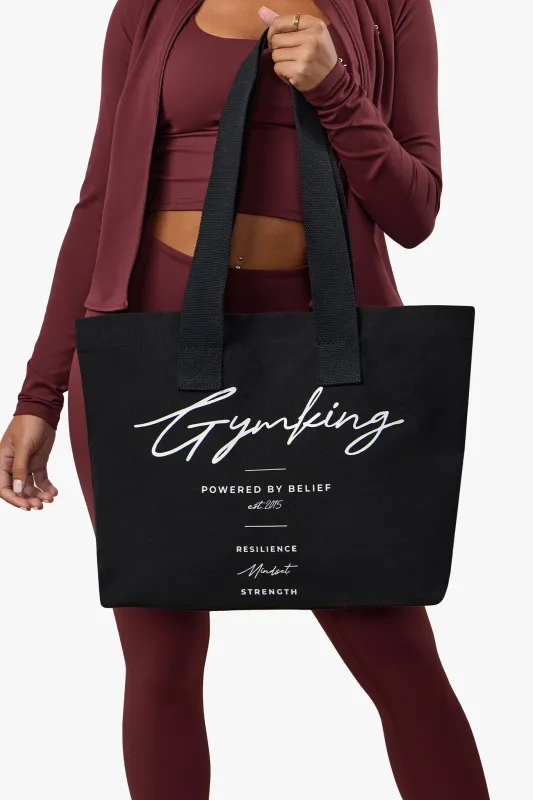 Gym King Reset Tote Bag - Black sold by The Gym King