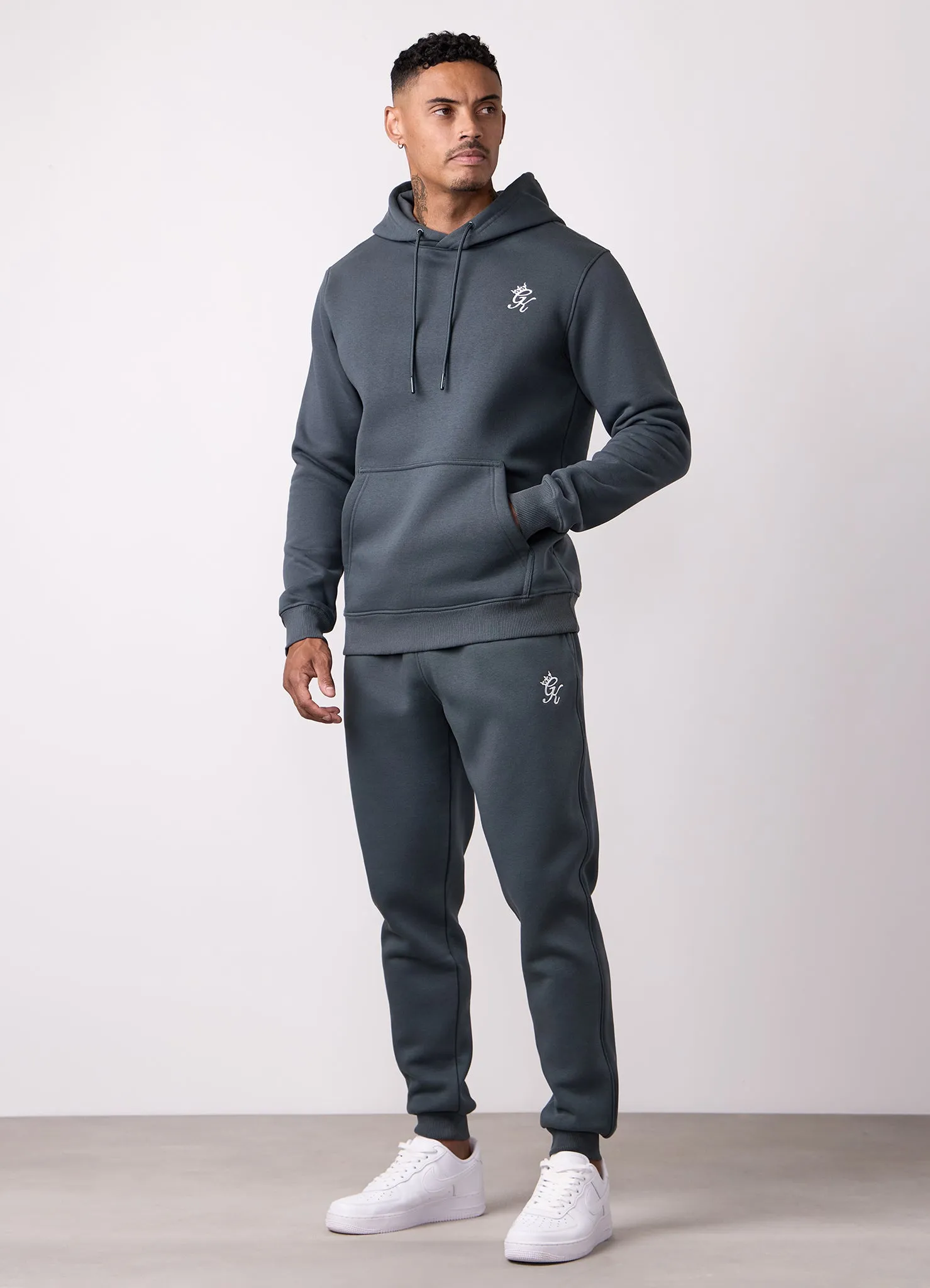 Gym King Fundamental Hood Tracksuit - Green Smoke sold by The Gym King product image thumbnail 5