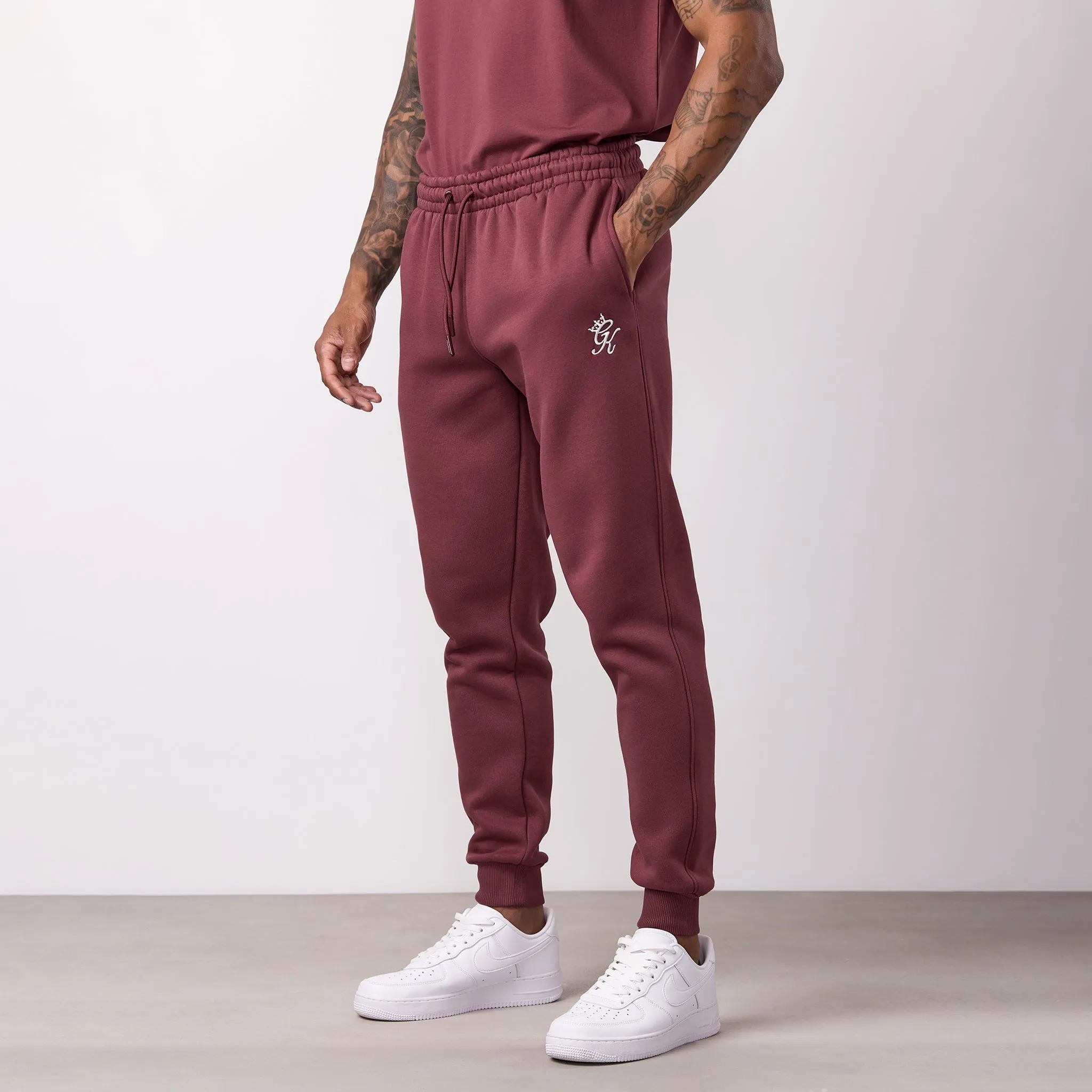 Gym King Fundamental Fleece Jogger - Burgundy sold by The Gym King product image thumbnail 2