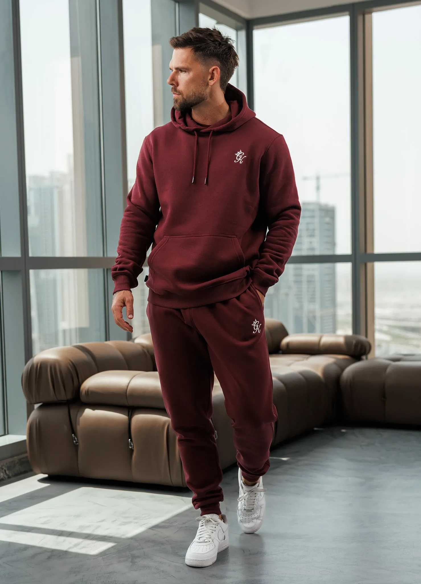 Gym King Fundamental Fleece Jogger - Burgundy sold by The Gym King product image thumbnail 4