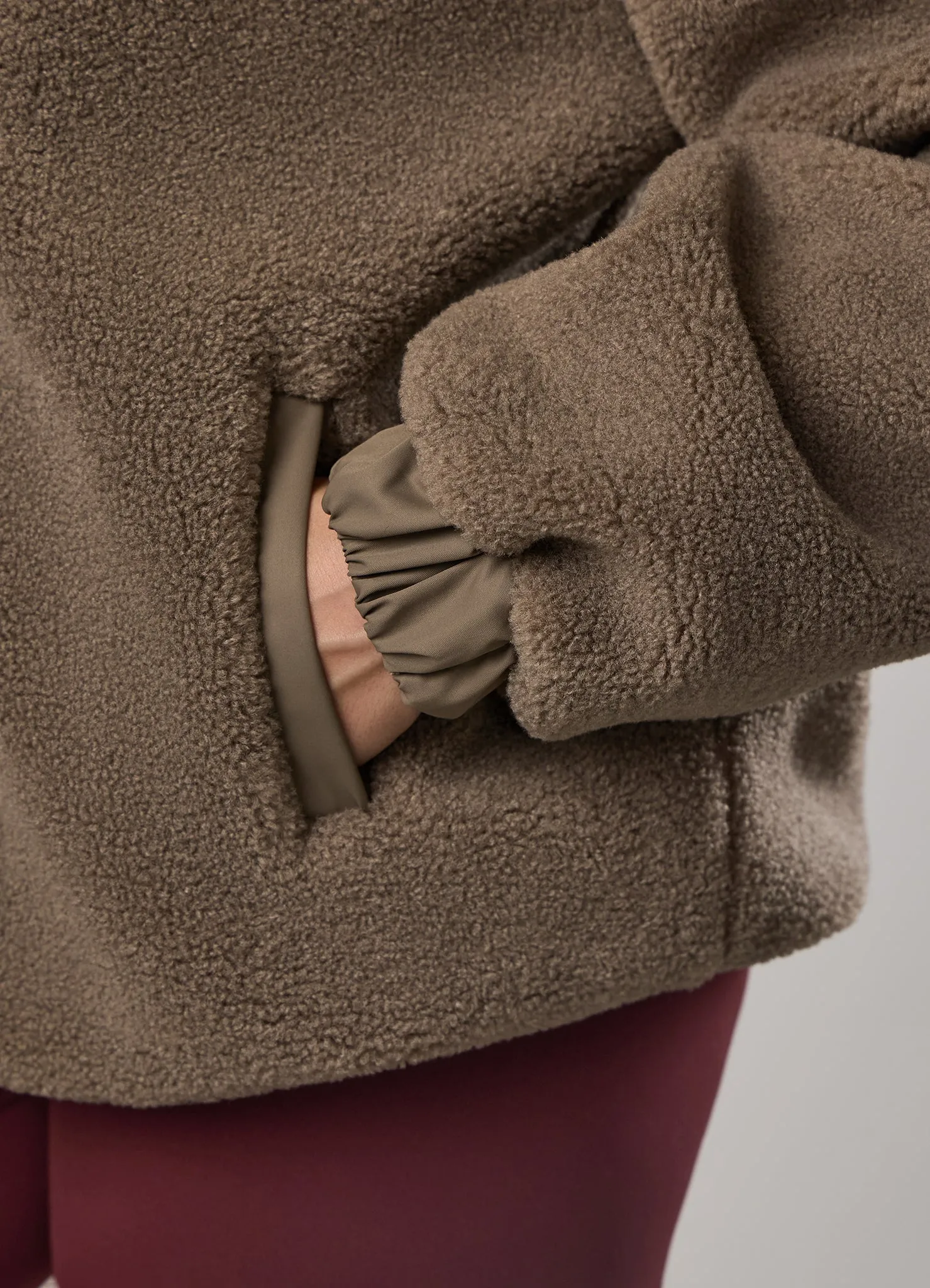 GKW Borg Full Zip Funnel - Truffle sold by The Gym King product image thumbnail 5