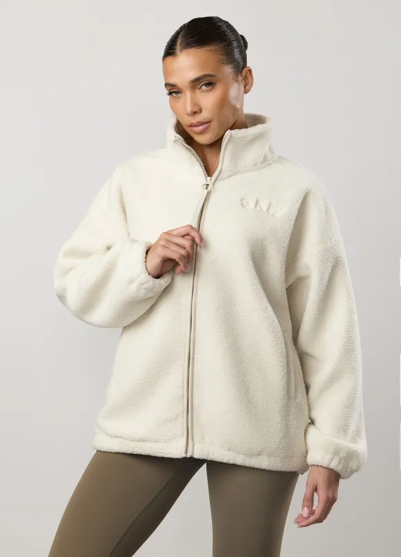 Gym King Borg Full Zip - Cream sold by The Gym King