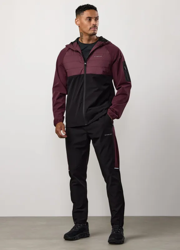 Gym King Endurance Hybrid Woven Suit - Dark Cherry/Black sold by The Gym King