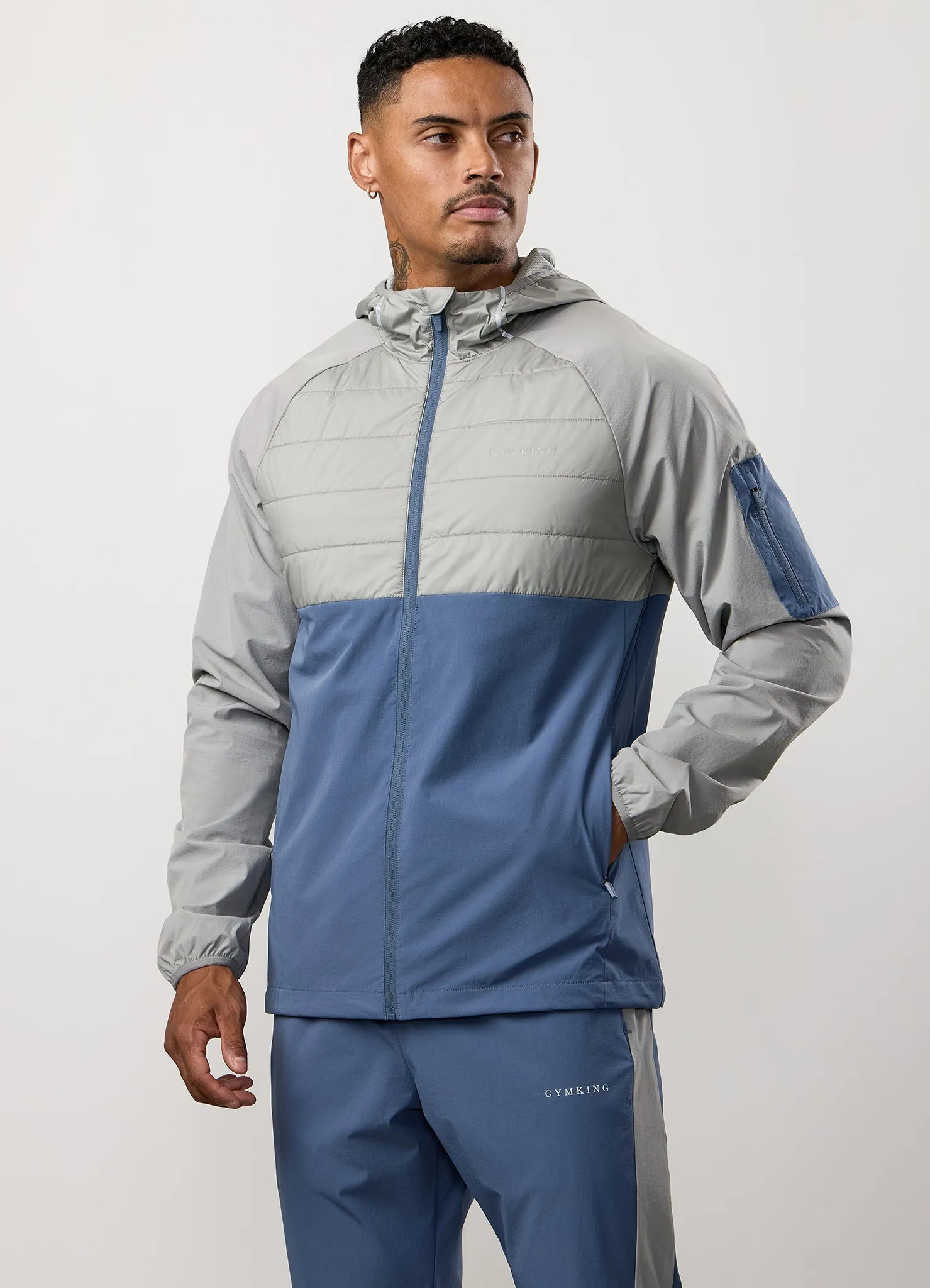 Gym King Endurance Hybrid Woven Suit - Urban Grey/Deep Sea Blue sold by The Gym King product image thumbnail 4