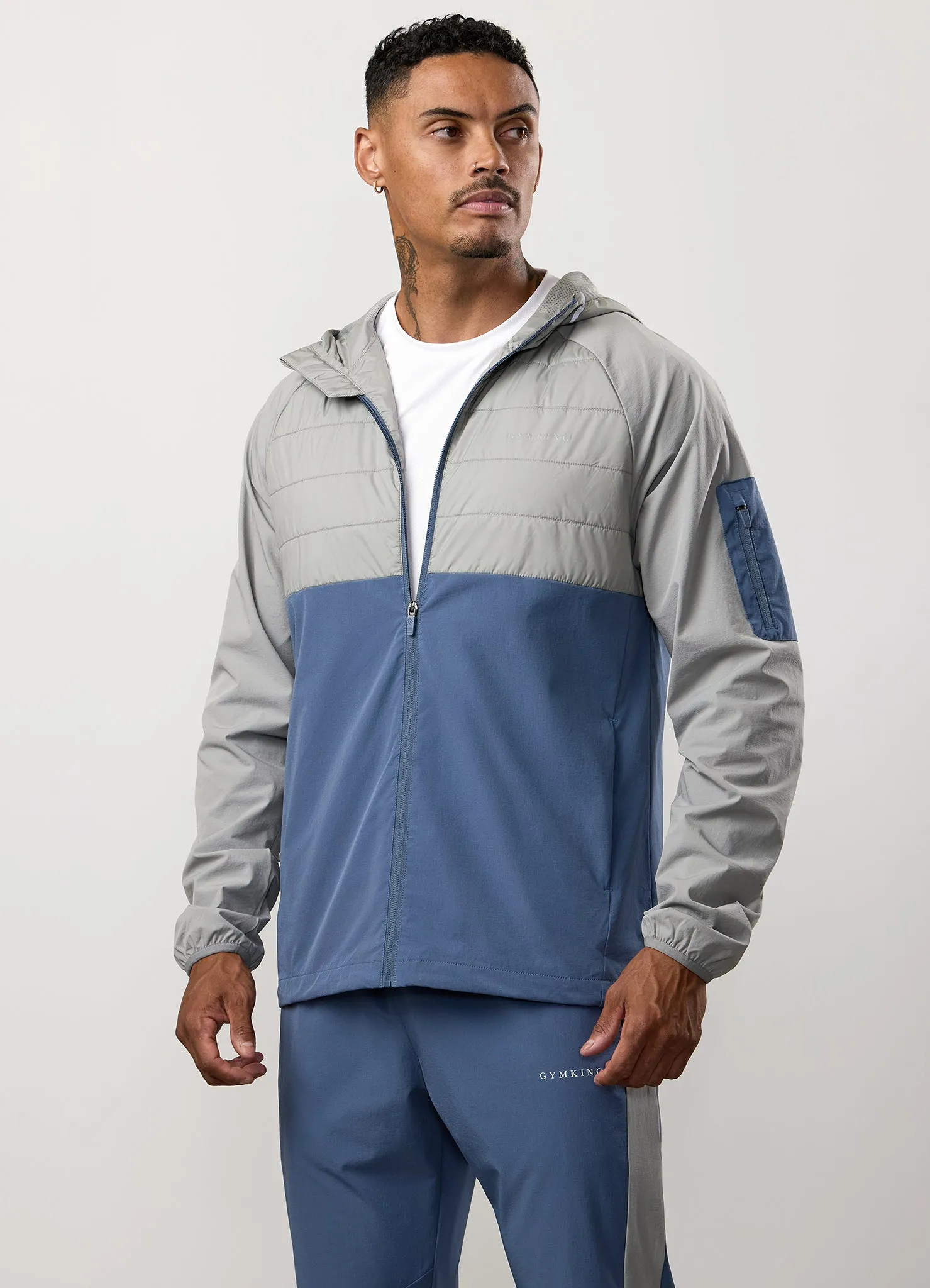 Gym King Endurance Hybrid Woven Suit - Urban Grey/Deep Sea Blue sold by The Gym King product image thumbnail 3