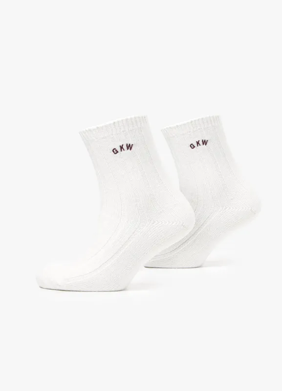 GKW Knitted Sock (1pk) - Cream made by The Gym King