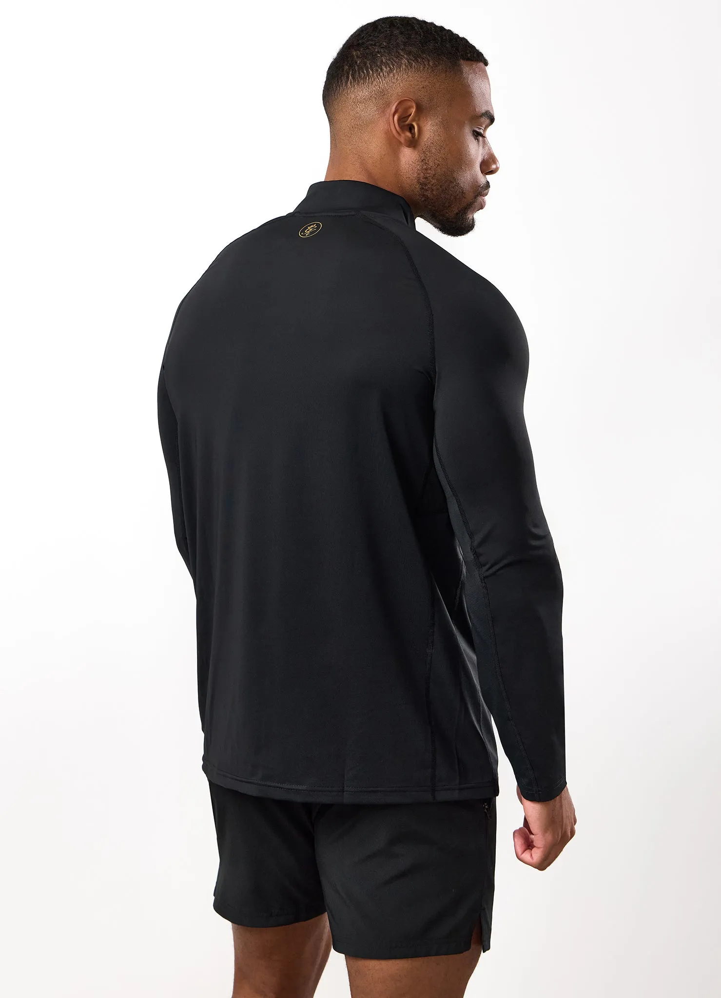 Gym King Energy 1/4 Zip Funnel - Black/Gold sold by The Gym King product image thumbnail 3